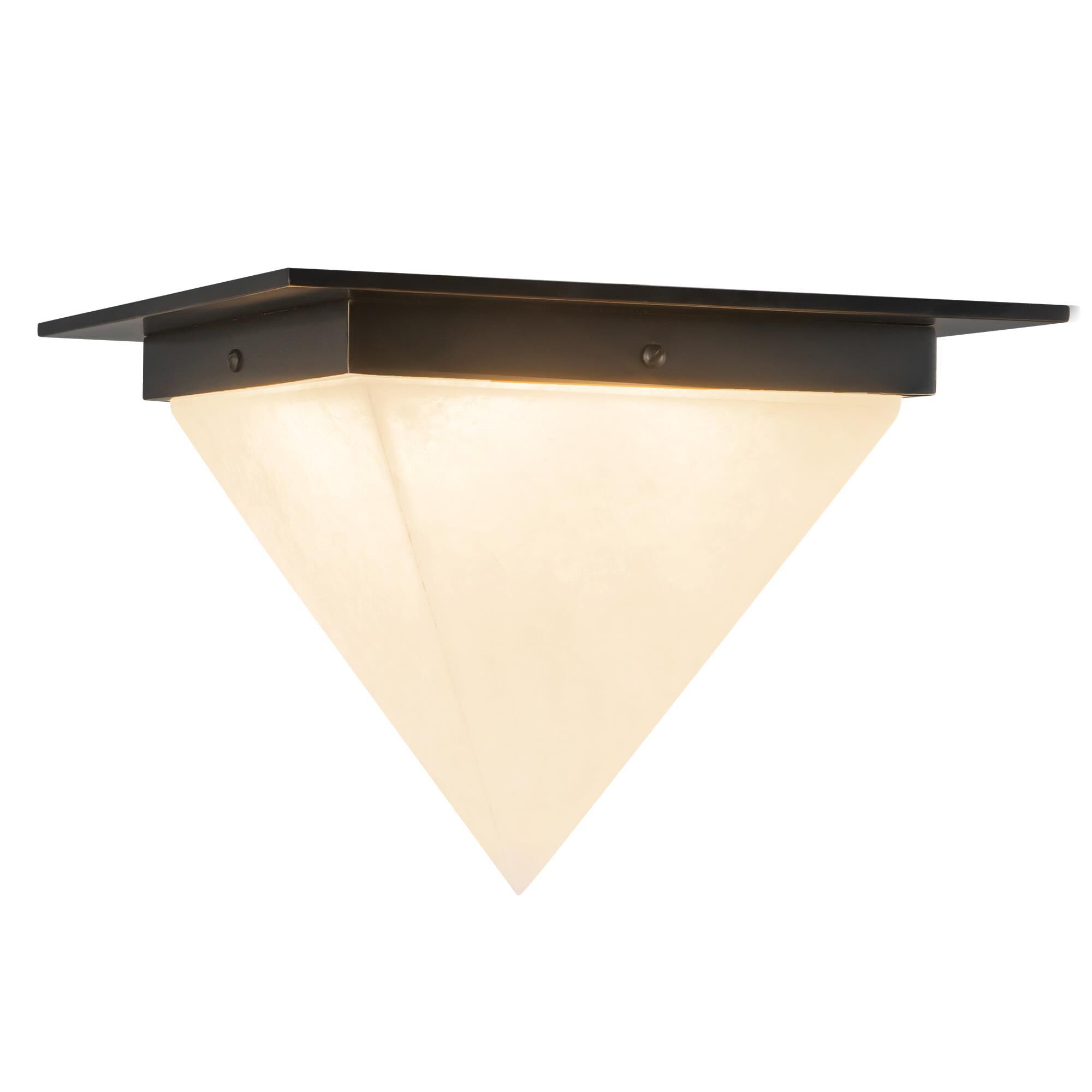 Shown in Urban Bronze finish and Alabaster glass