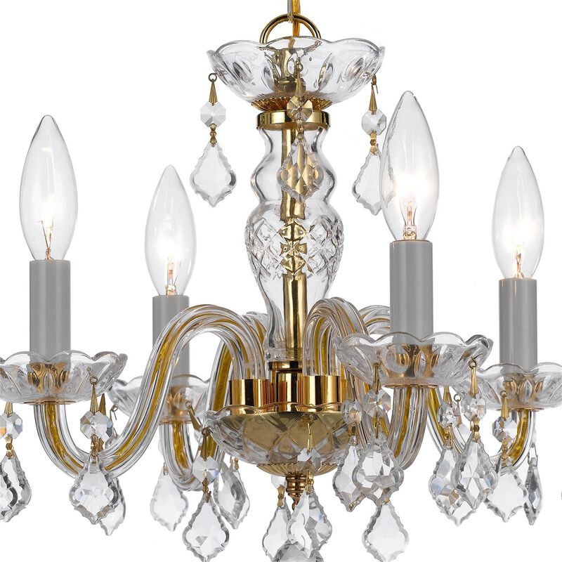 Traditional Crystal 15 Inch Chandelier by Crystorama