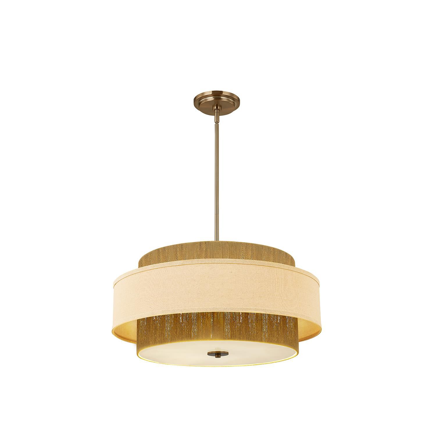 Textile Narberth 24 Inch Large Pendant by Justice Design Group