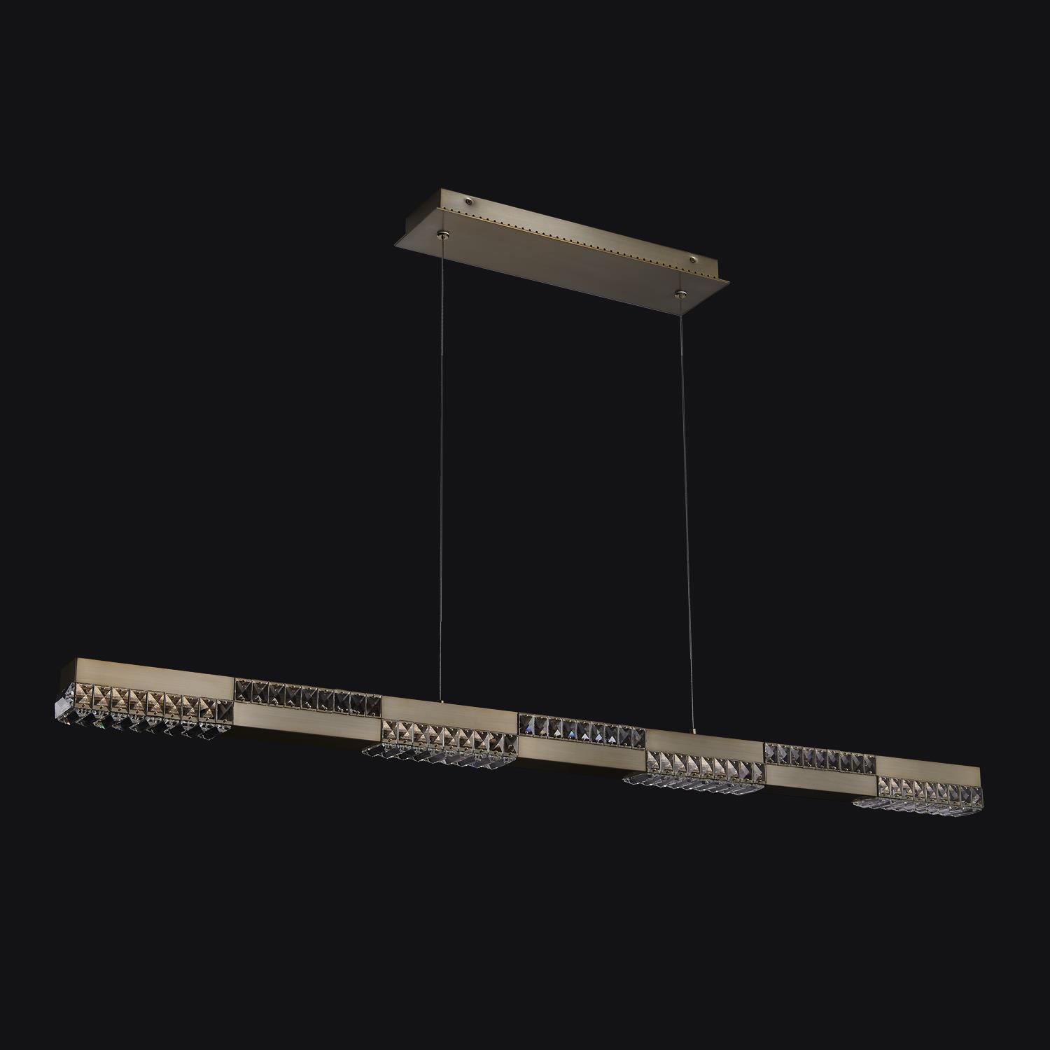 Shown in Winter Brass finish and Firenze Clear crystal