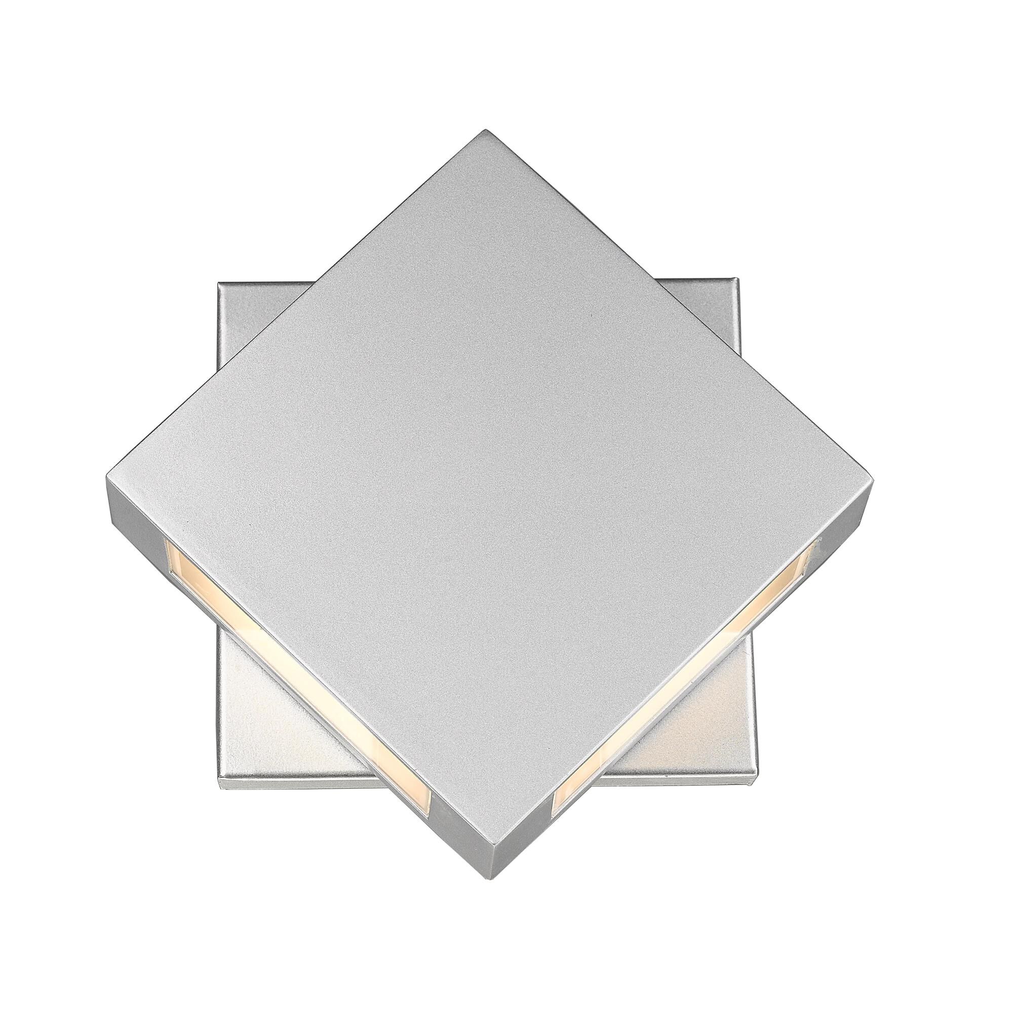 Shown in Silver finish and Glass shade