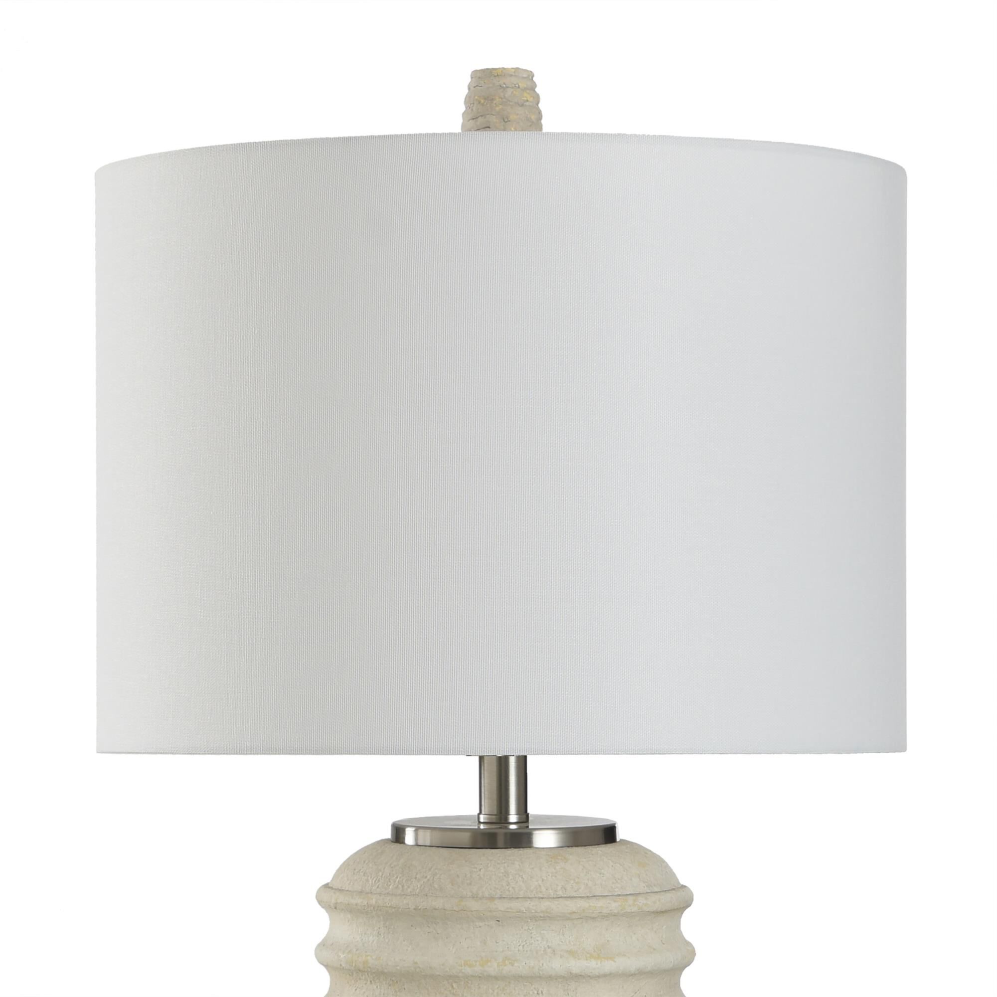 Shown in Silver finish and Off-White shade
