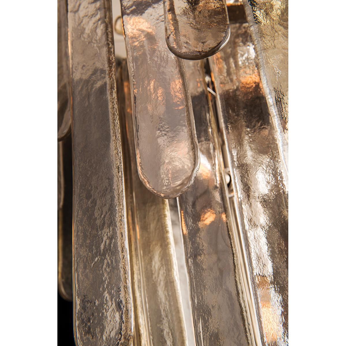 Shown in Polished Nickel finish and Champagne glass