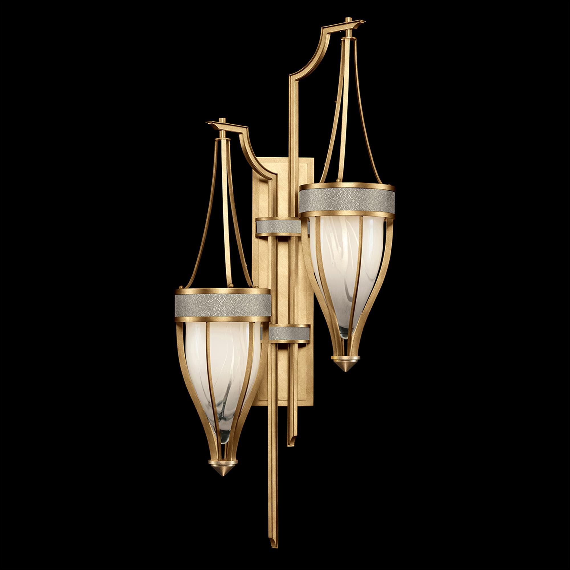 Shown in Gold Leaf and Brass  finish and Coco accent
