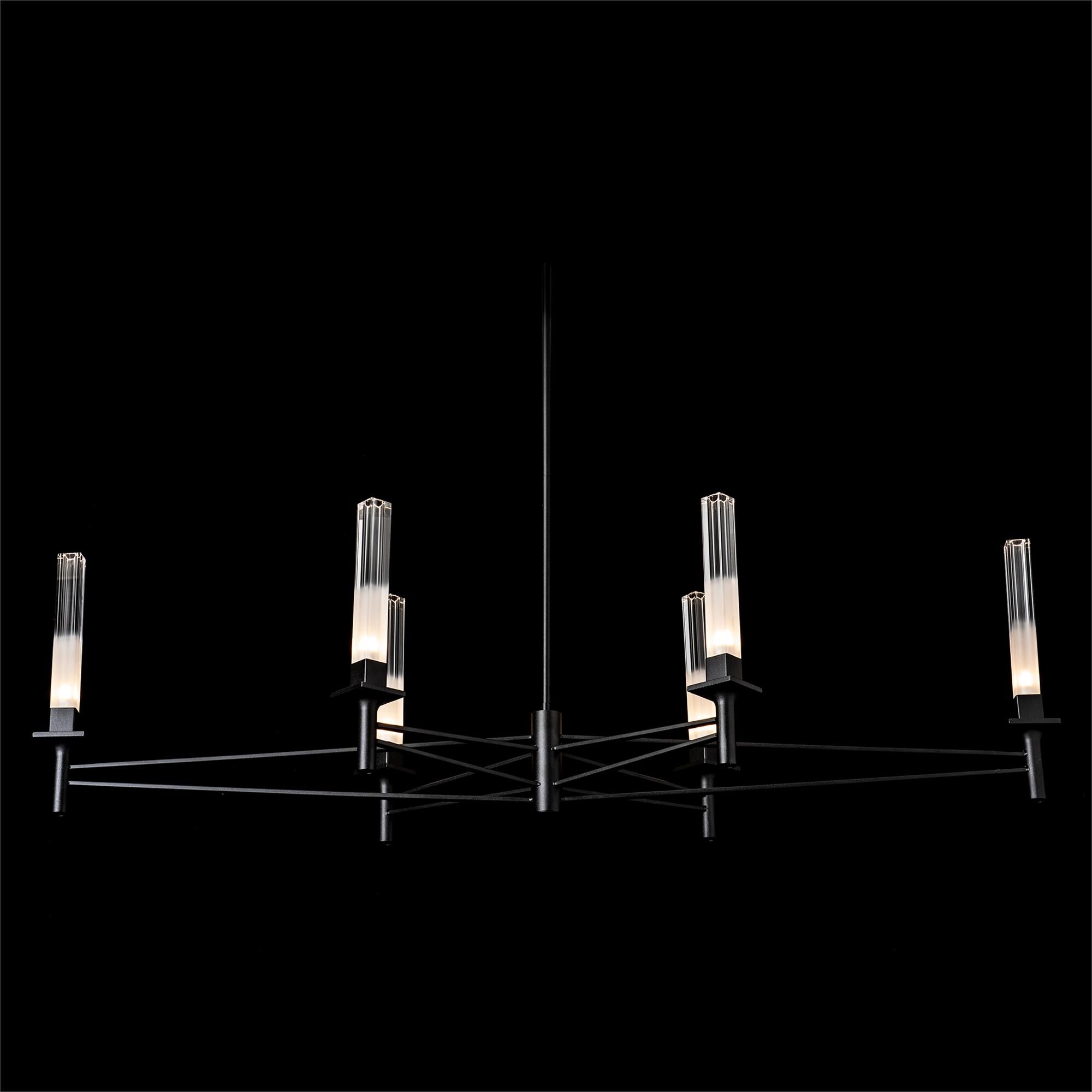Shown in Black finish and Frosted glass