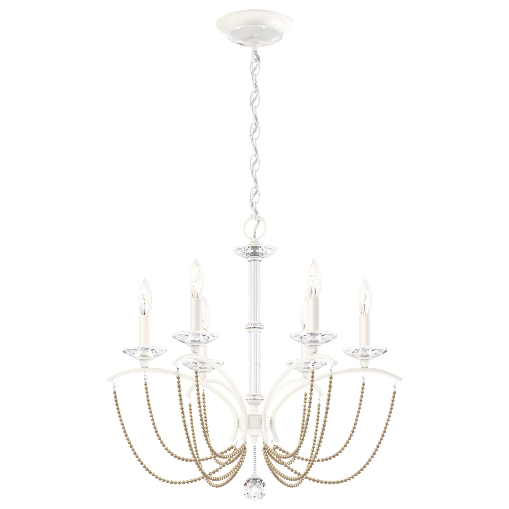Priscilla 6 Light Chandelier by Schonbek