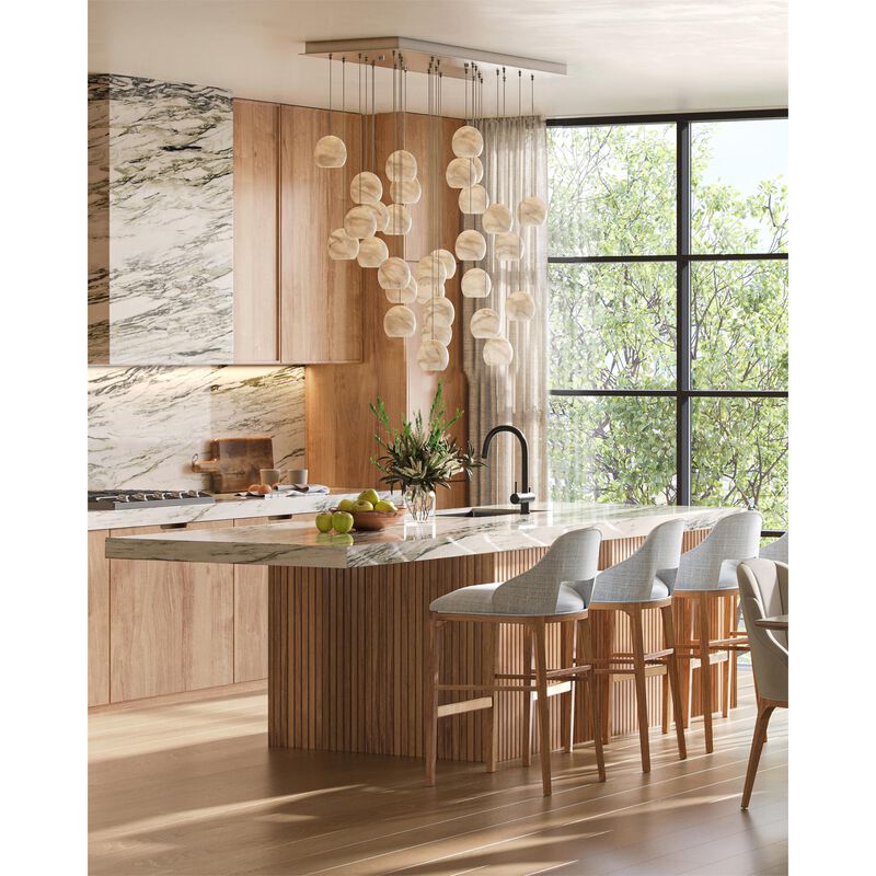Lazio 7 Light Multi Light Pendant by Currey & Company