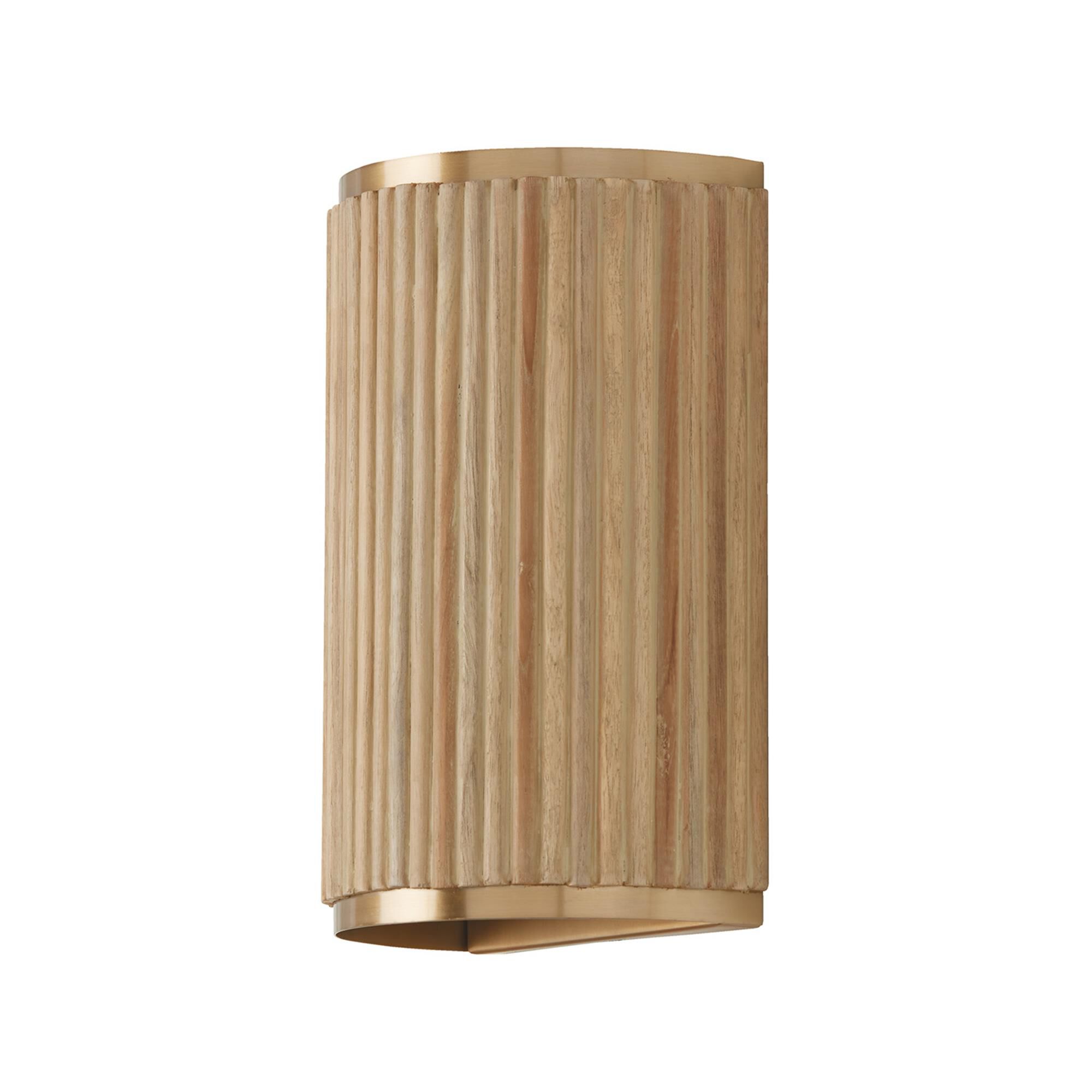 Shown in White Wash And Matte Brass finish