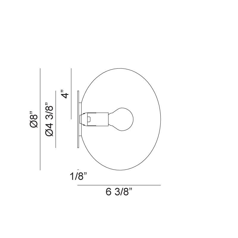 Shown in Chrome finish and Opal glass