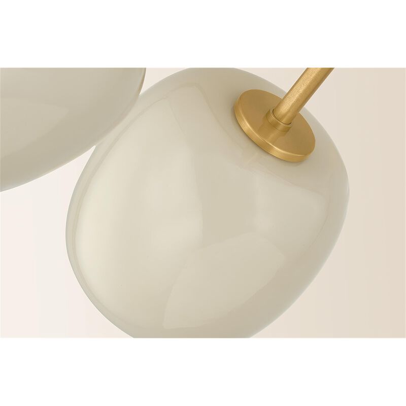 Lisette 29 Inch 6 Light Semi Flush Mount by Mitzi