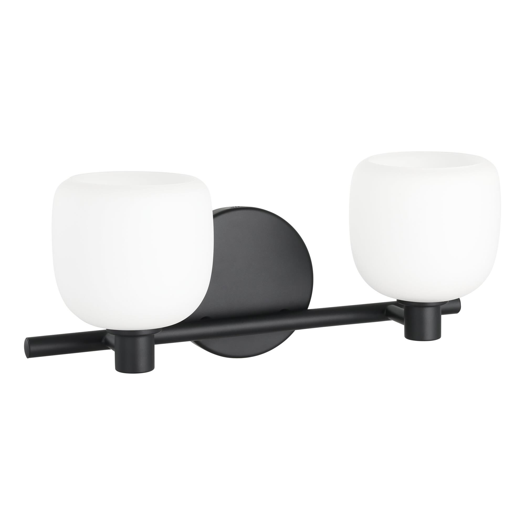 Shown in Matte Black finish and Etched Opal glass