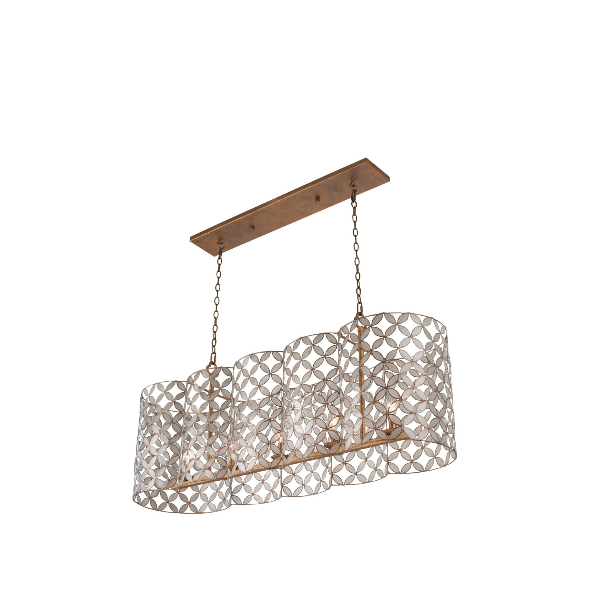 Shown in Oxidized Gold Leaf finish