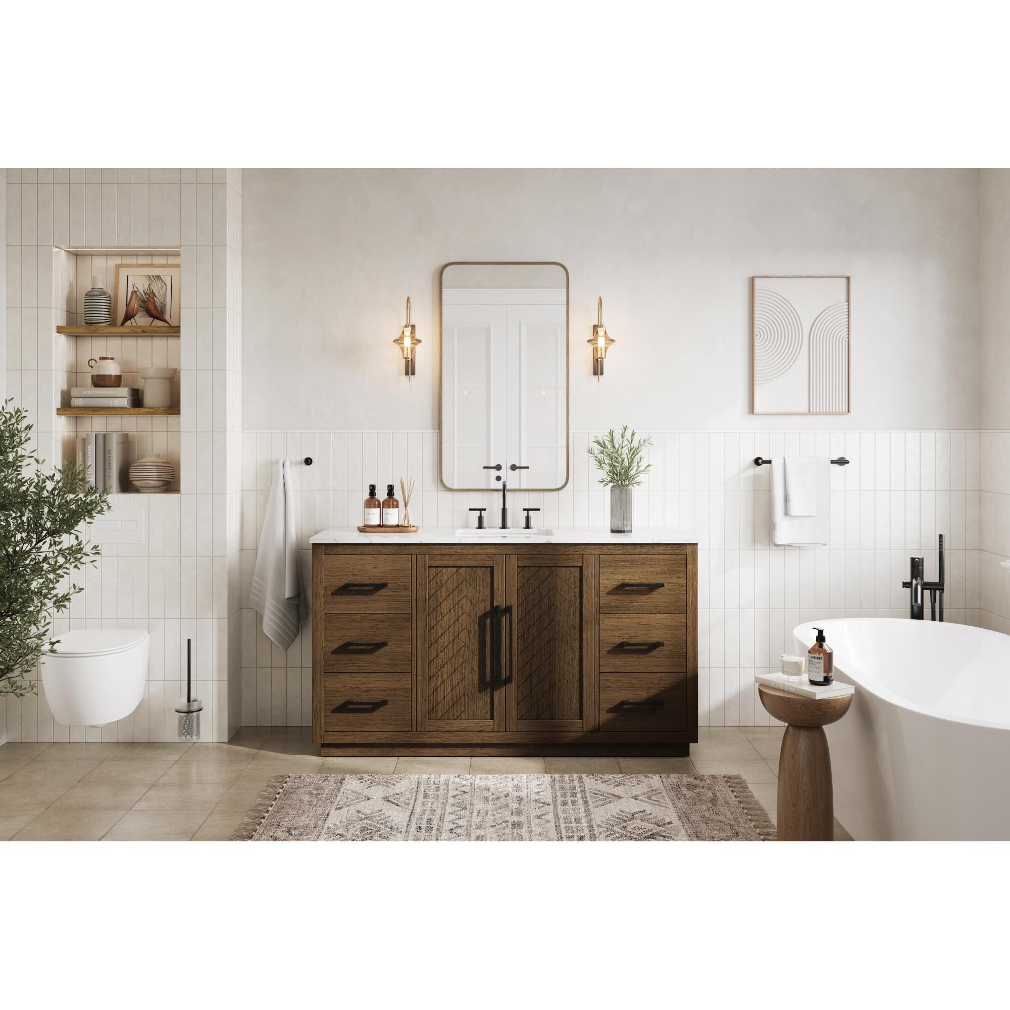 Chase 60 Inch Bath Vanity by Elegant Dcor