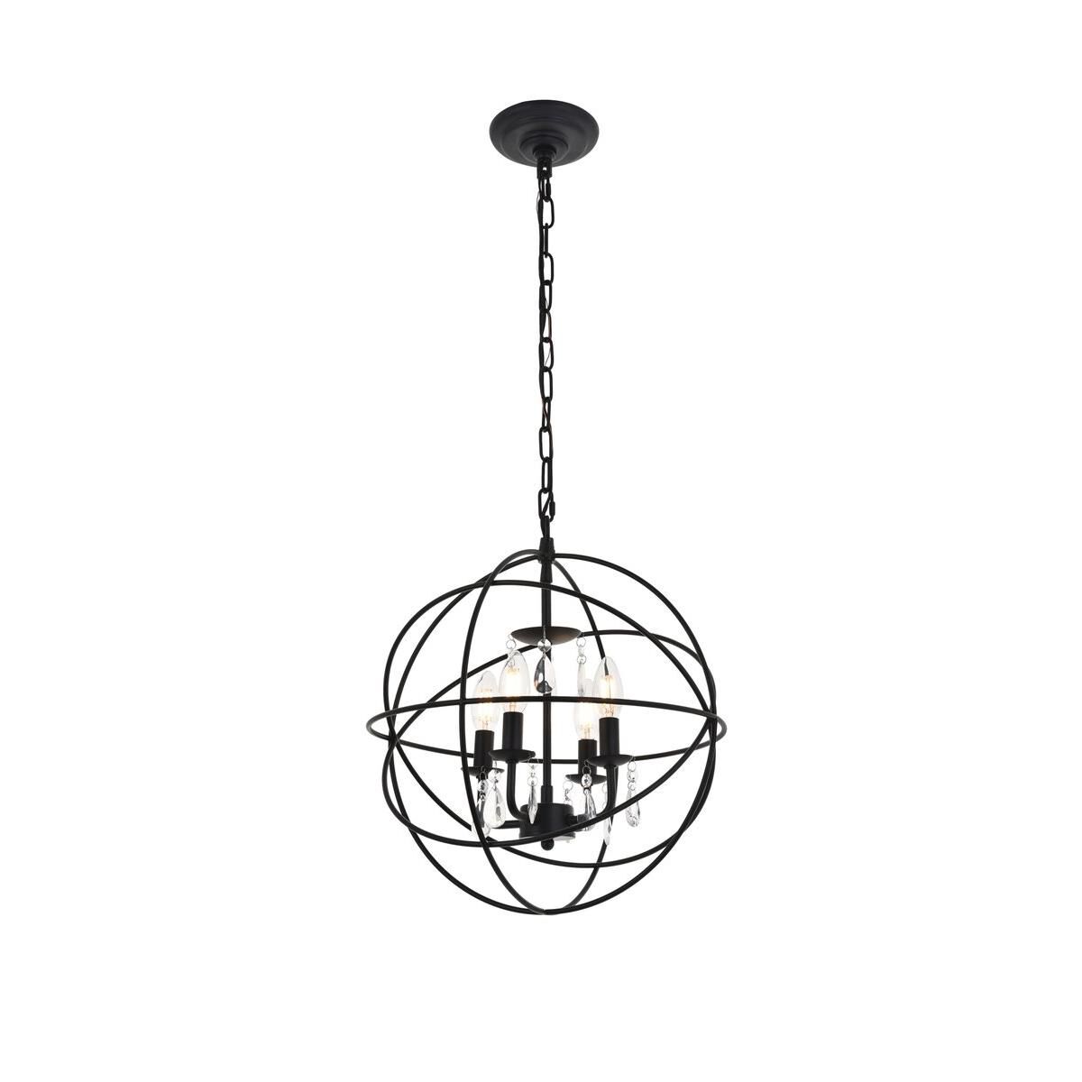 Shown in Matte Black finish and Clear Royal Cut crystal