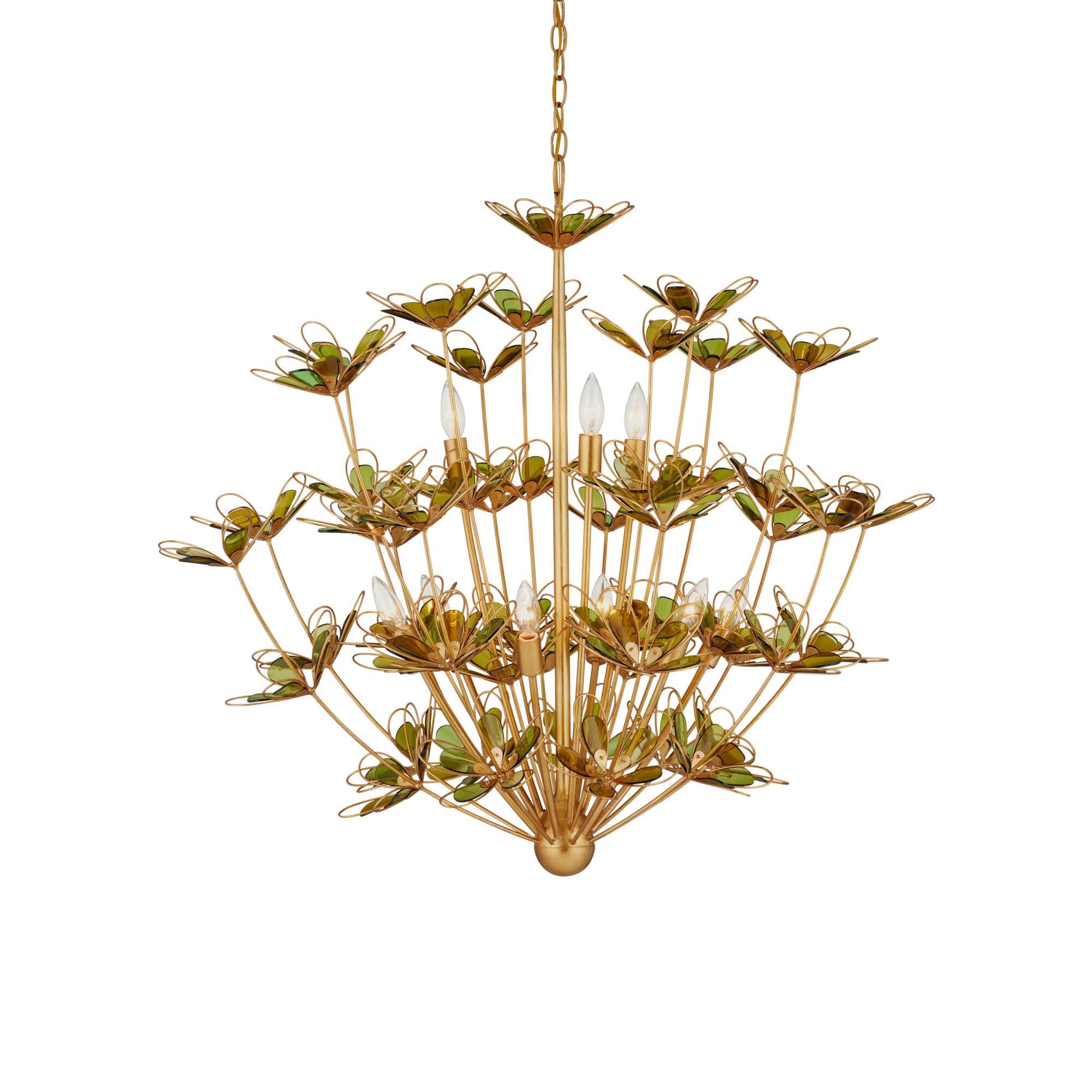 Shown in Contemporary Gold Leaf/Contemporary Gold/Green finish