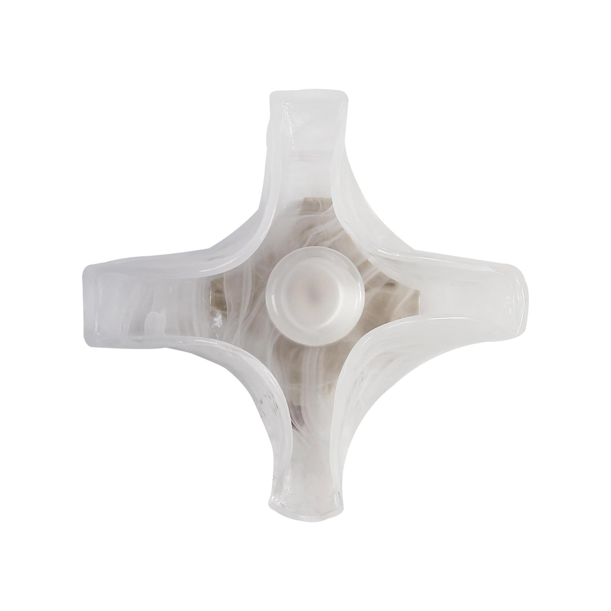 Shown in Polished Nickel finish and Icy glass