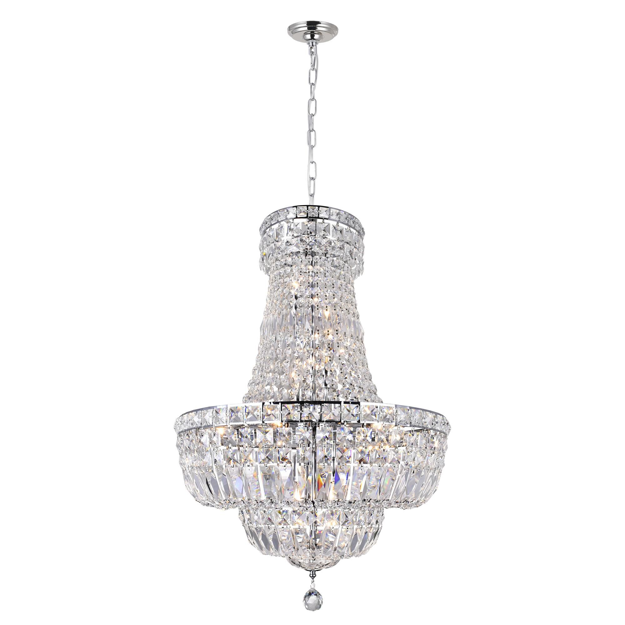 Stefania 22 Inch 13 Light Mini Chandelier by CWI Lighting