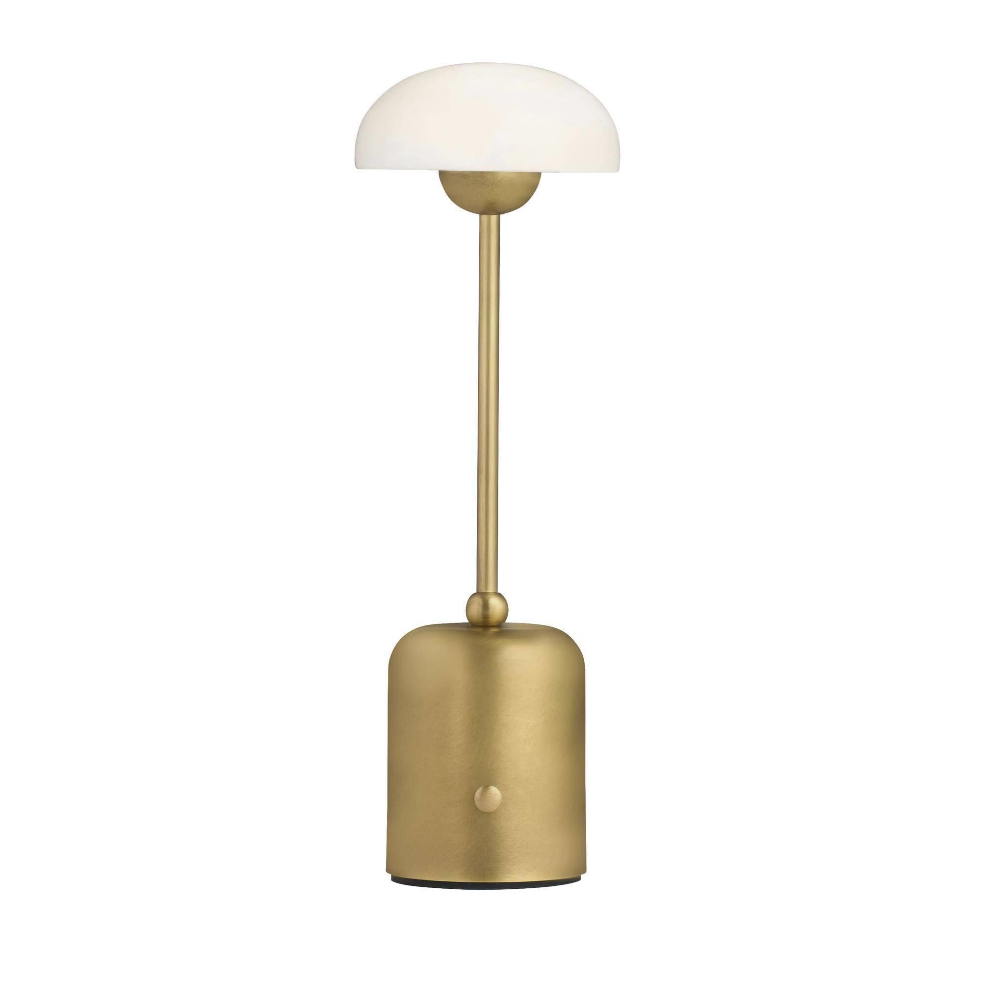 Shown in Antique Brass and White finish and Frosted glass
