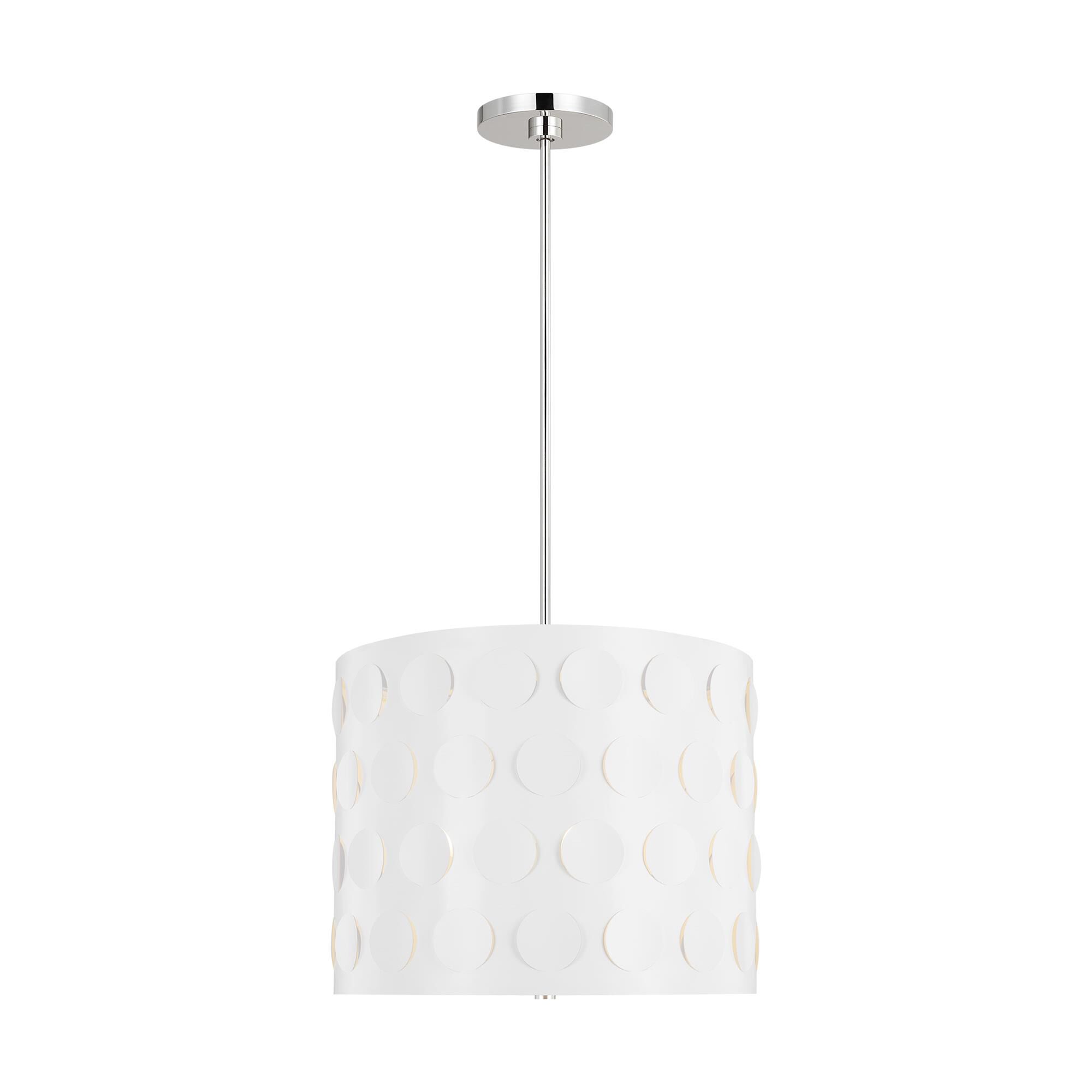 Shown in Polished Nickel finish and Etched glass