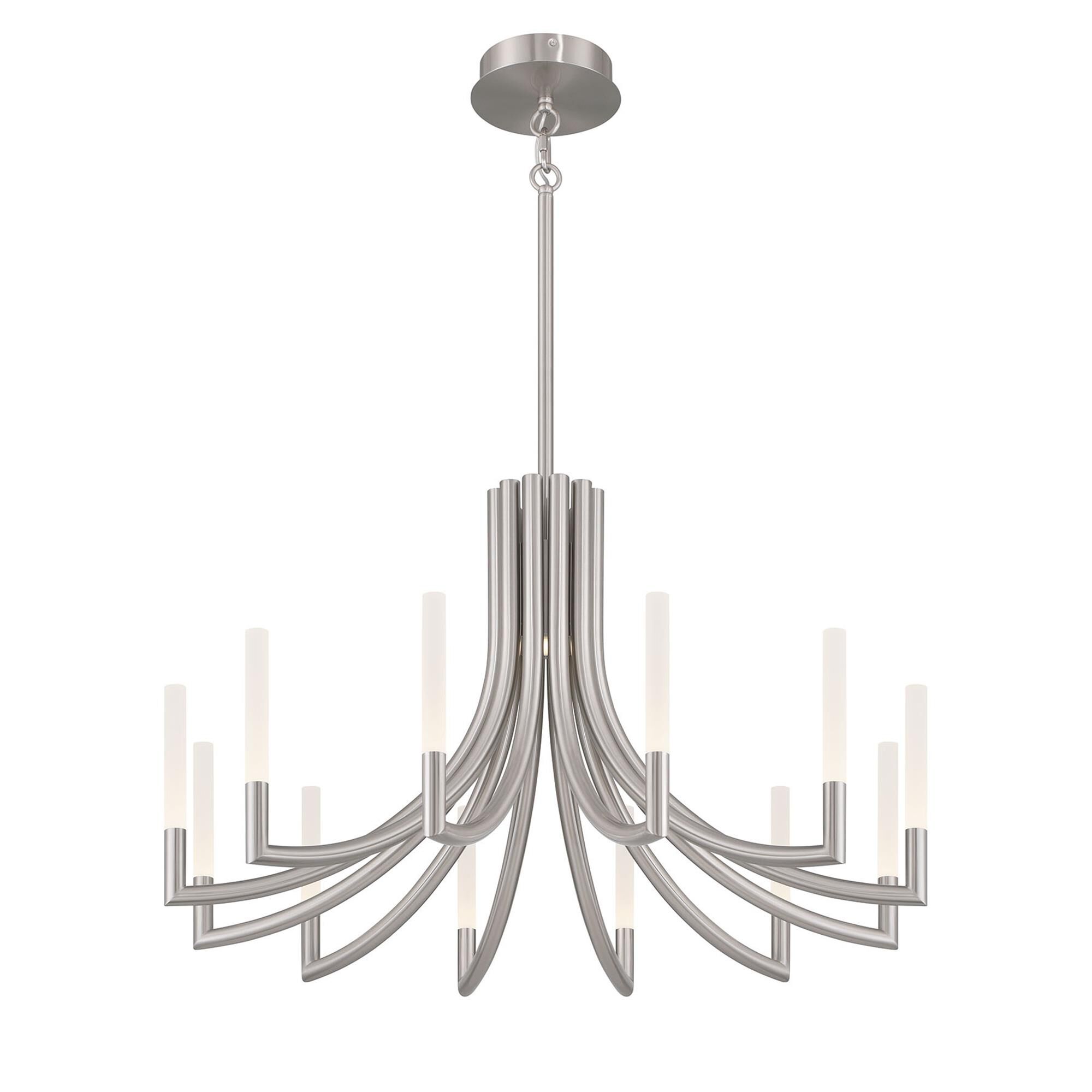 Shown in Nickel finish and Frosted Acrylic glass