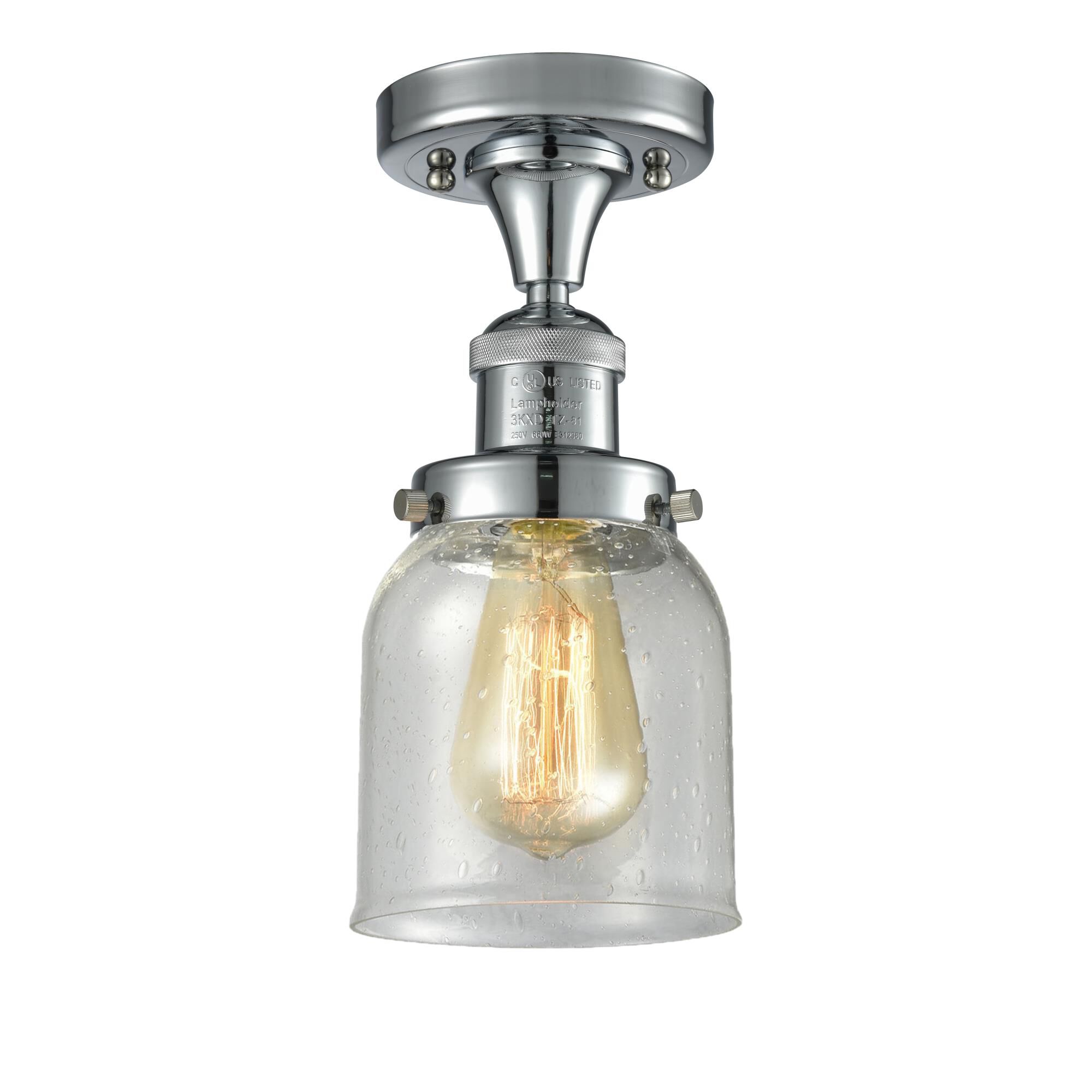 Bruno Marashlian Small Bell 5 Inch 1 Light Semi Flush Mount by Innovations Lighting