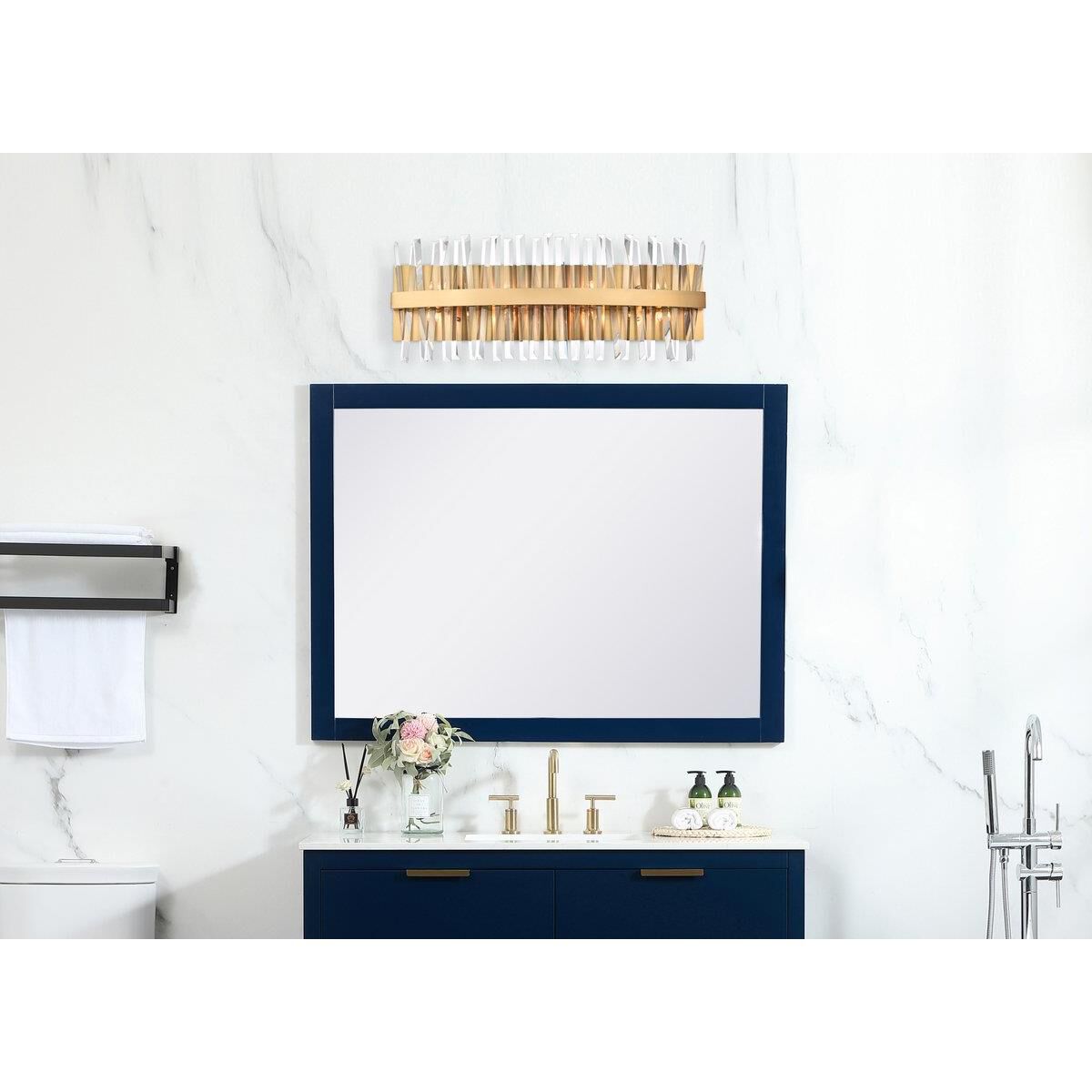 Serephina 30 Inch 8 Light Bath Vanity Light by Elegant Lighting