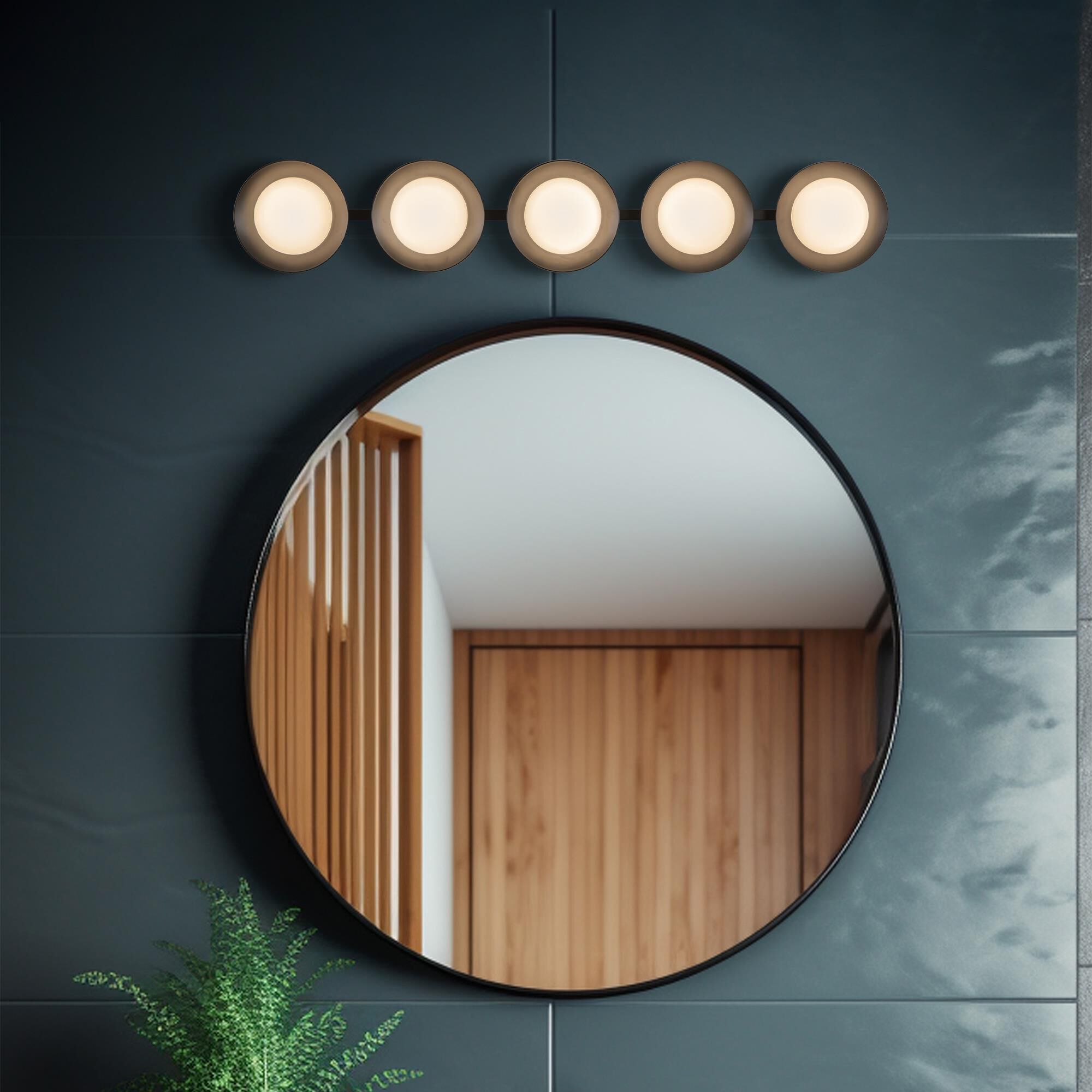 Shown in Black finish and Opal glass