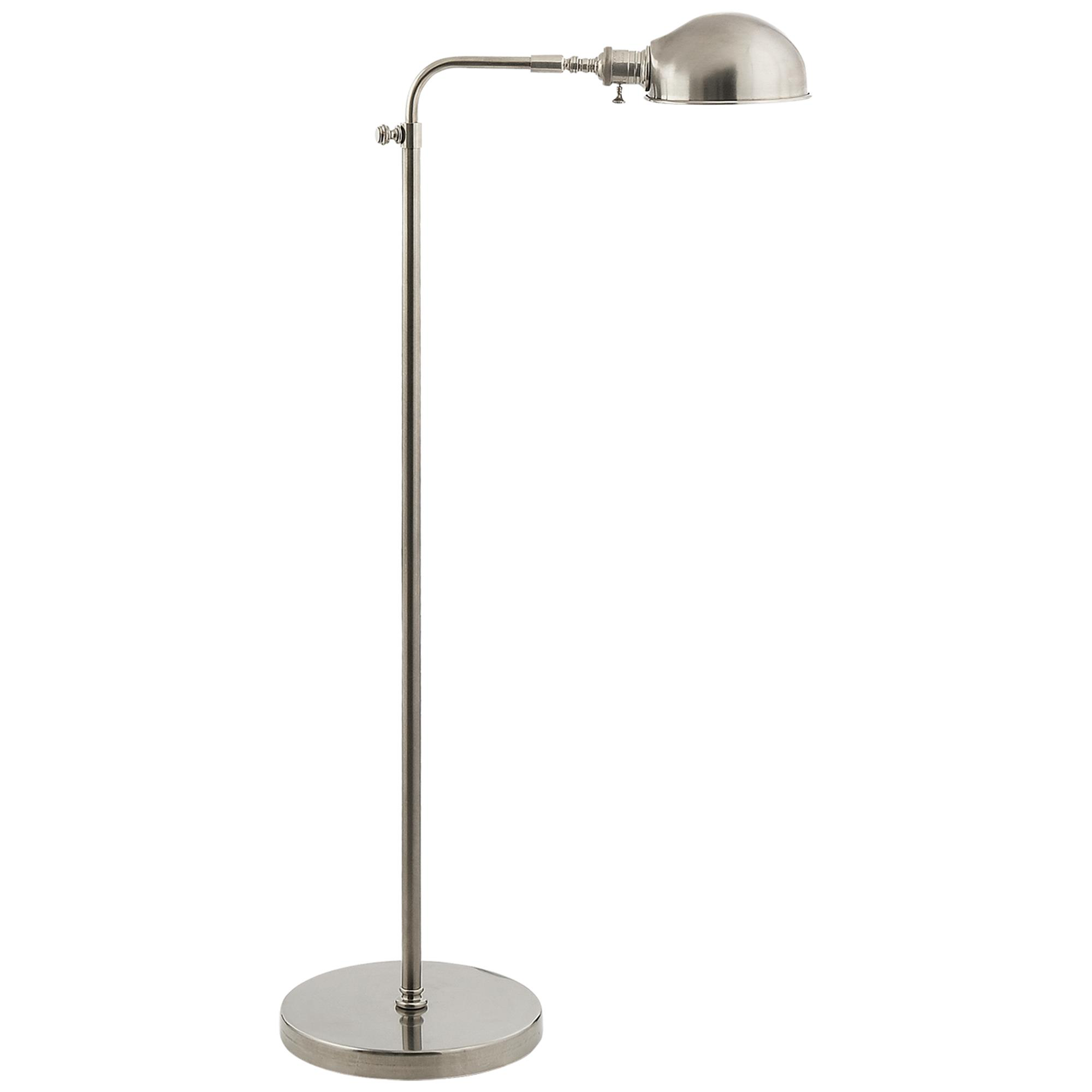 Shown in Antique Nickel finish and Antique Nickel Round shade