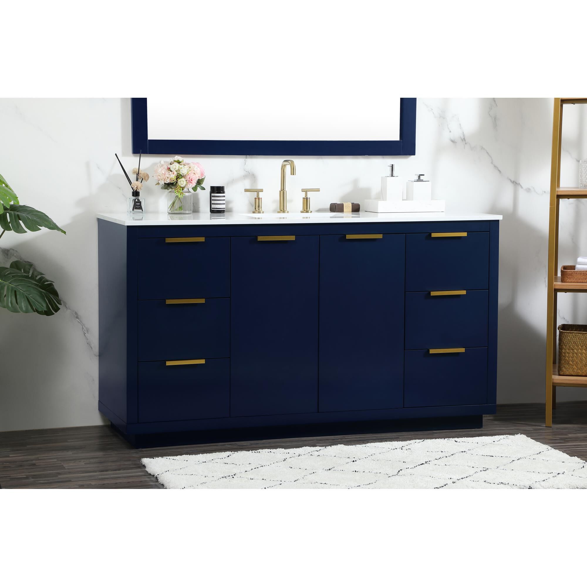 Shown in Blue finish