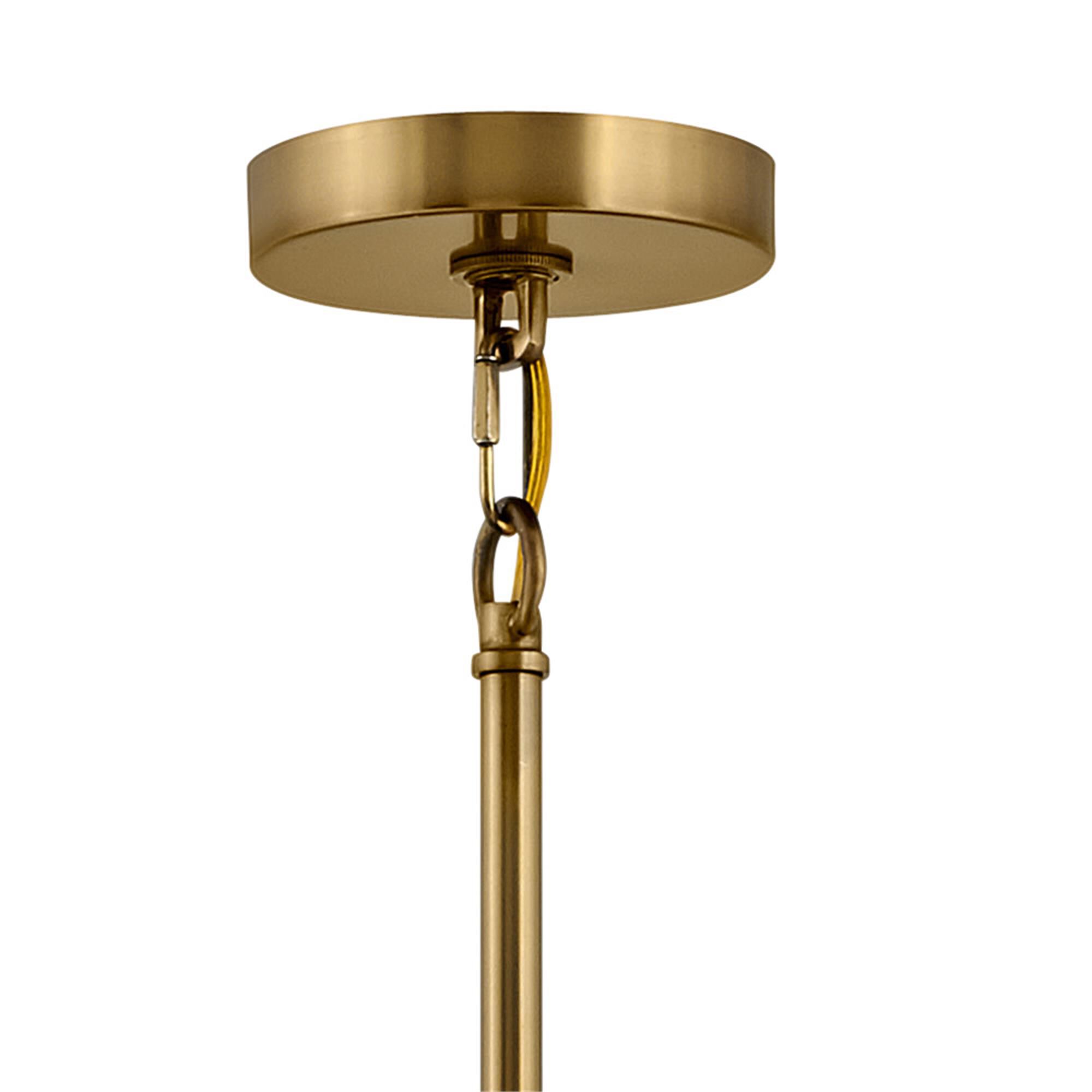 Shown in Heritage Brass finish and Faceted Clear Crystal glass