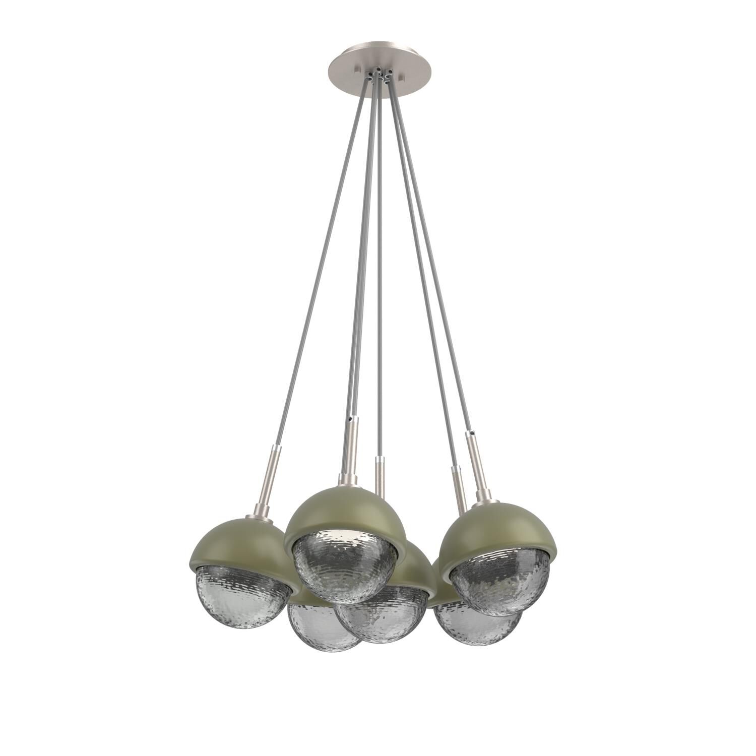 Levi Wilson Cabochon 19 Inch Multi Pendant Light by Hammerton Studio