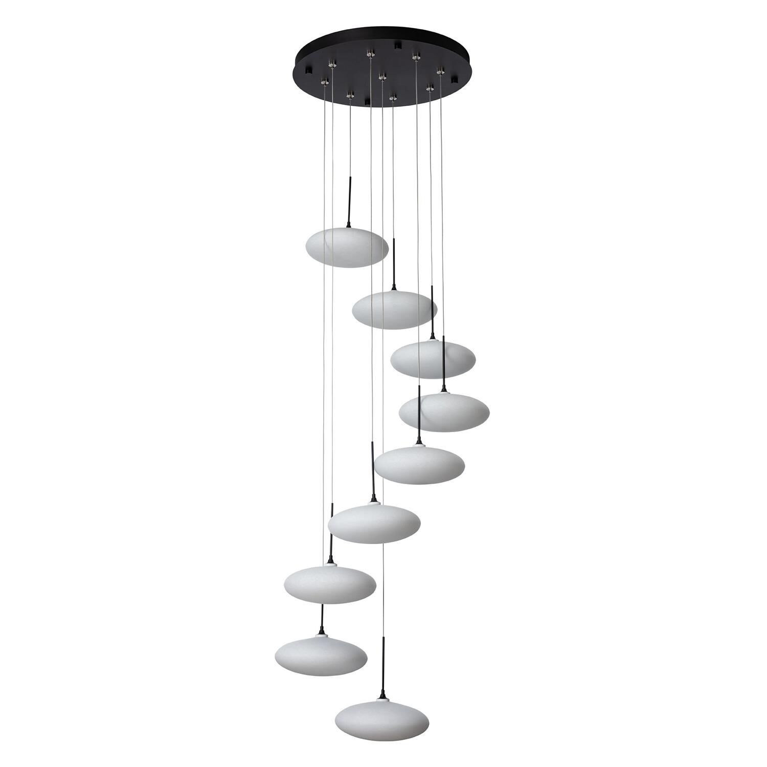 Clouds 23 Inch Multi Light Pendant by Hubbardton Forge
