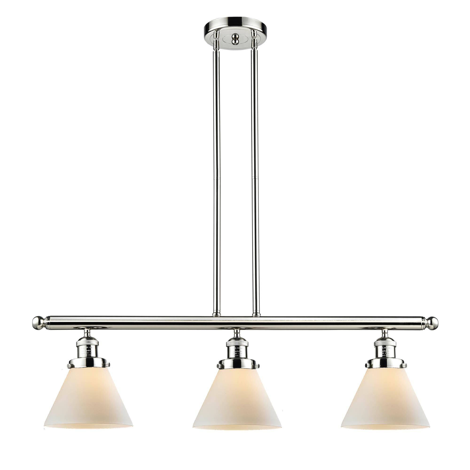 Bruno Marashlian Large Cone 36 Inch 3 Light Linear Suspension Light by Innovations Lighting
