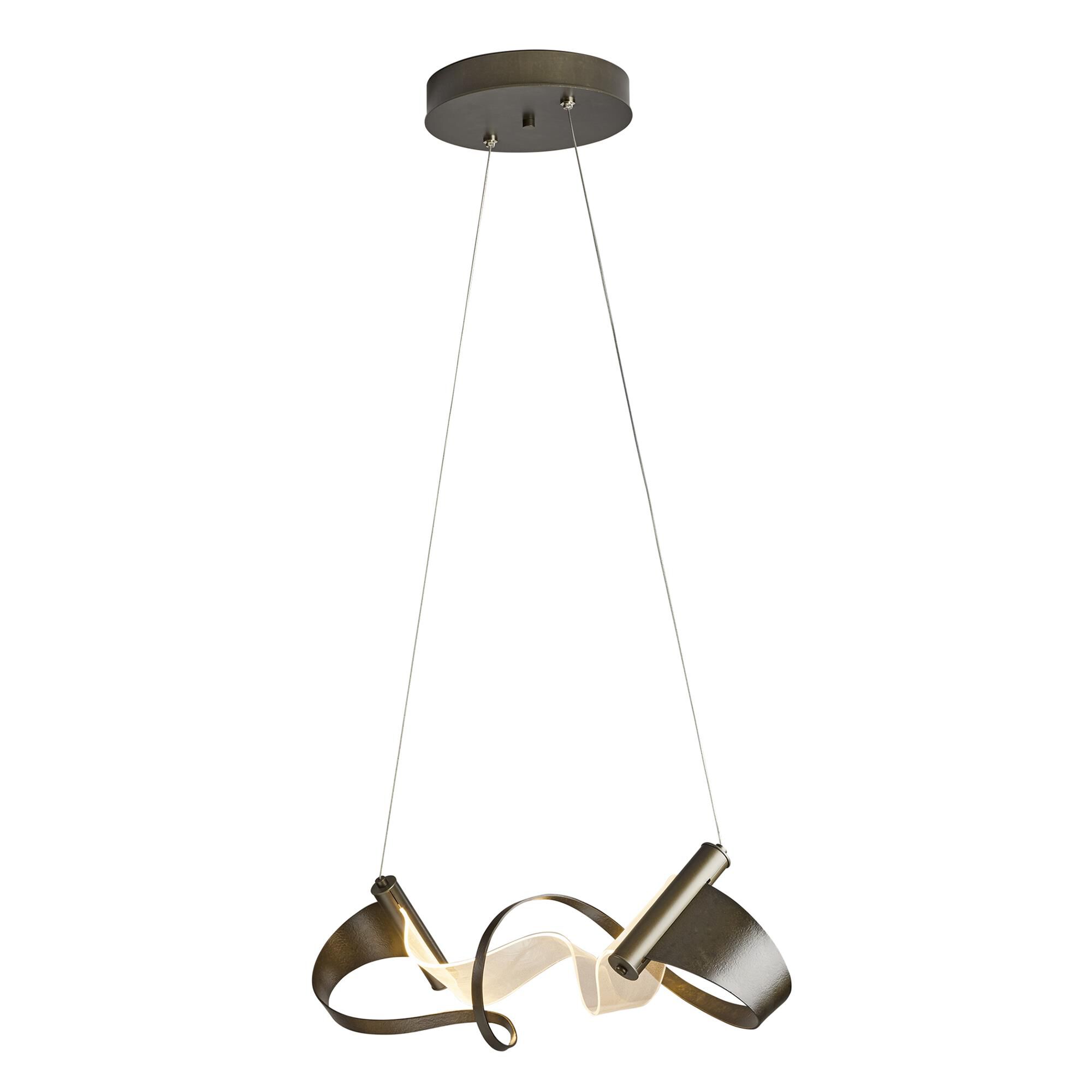 Shown in Dark Smoke finish and Dark Smoke glass and Eclipse Inner & Terra Suede Outer shade and Inside Shade: Eclipse accent