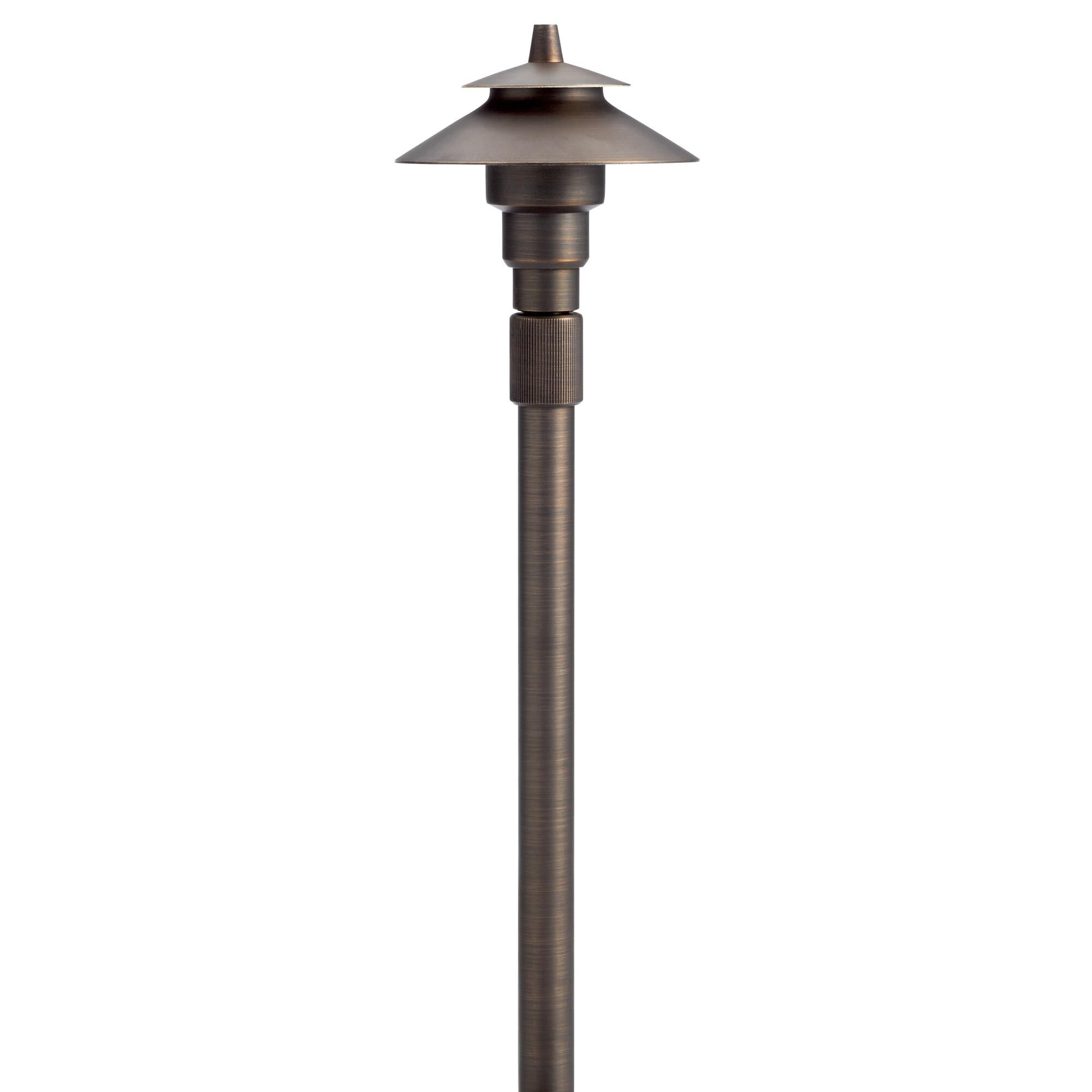 Shown in Centennial Brass finish and Clear Tempered Soda Lime glass