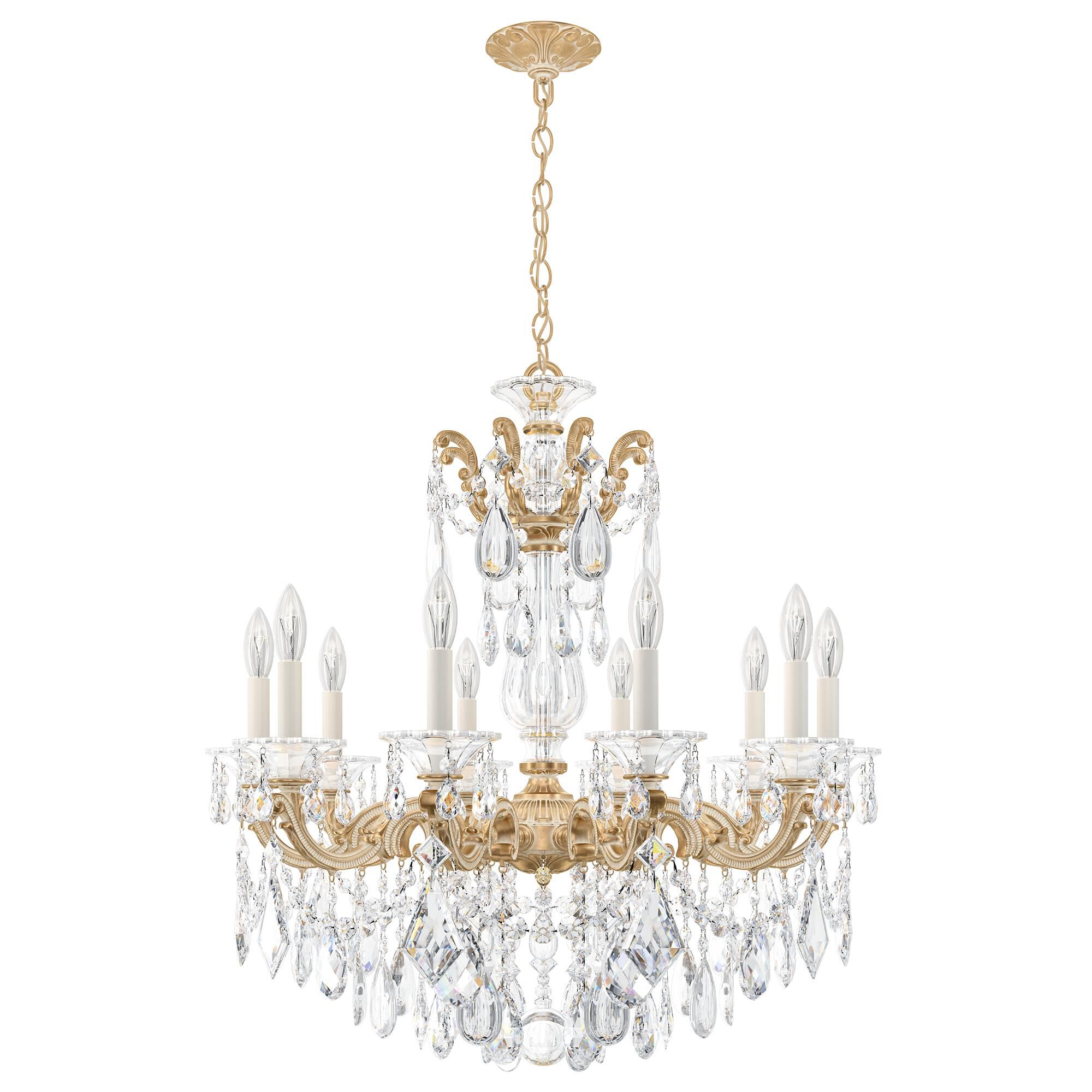La Scala 28 Inch 10 Light Chandelier by Schonbek