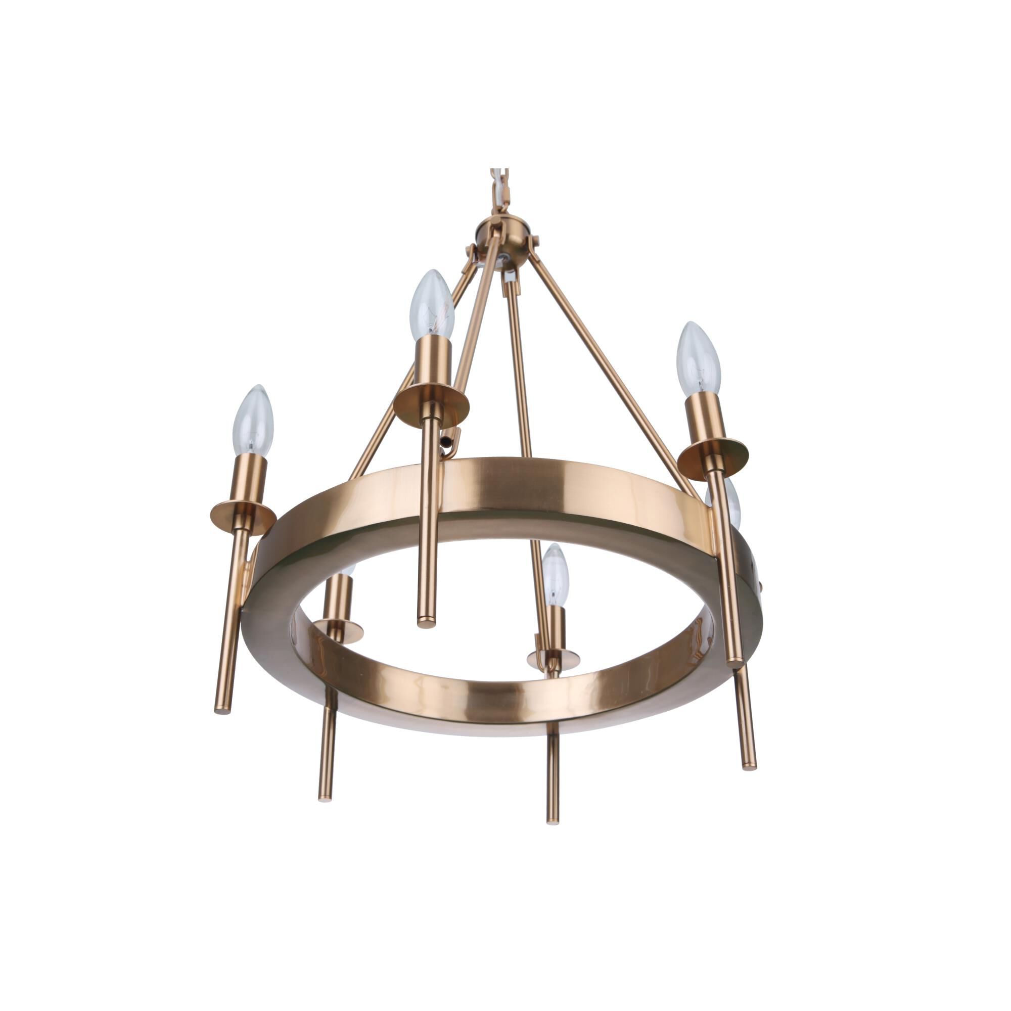 Larrson 17 Inch 6 Light Mini Chandelier by Craftmade