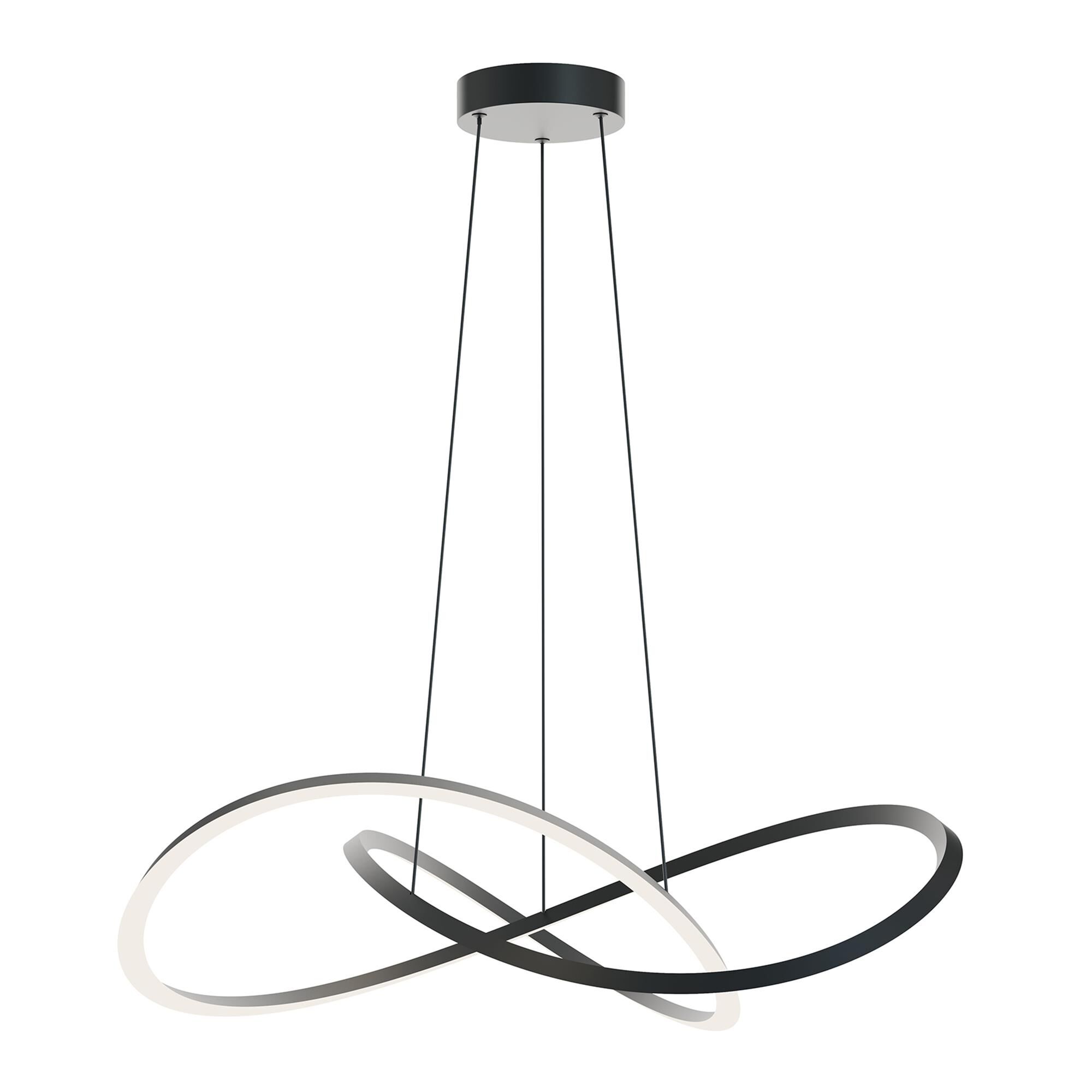 Shown in Black finish and White Acrylic Diffuser glass