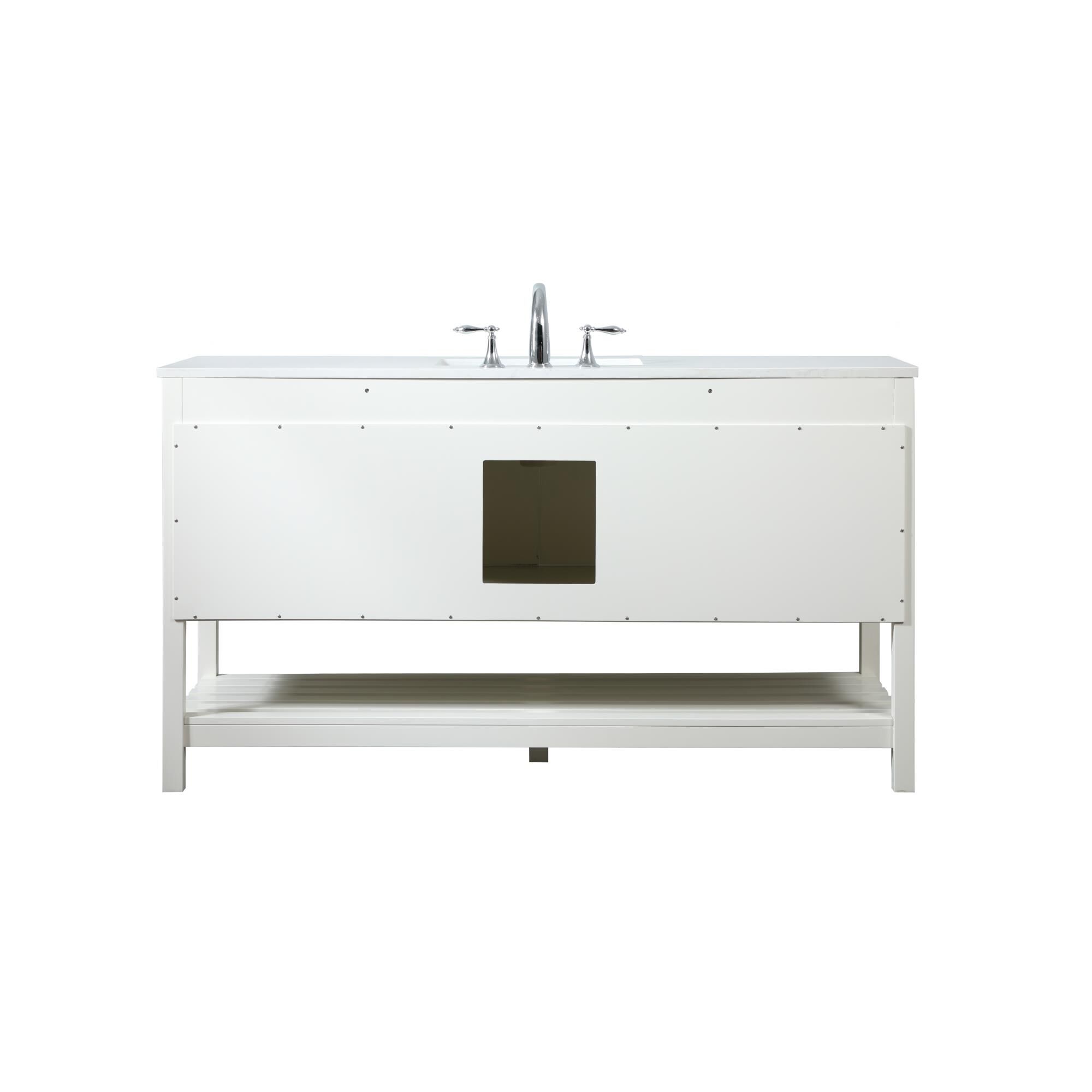 Shown in White finish