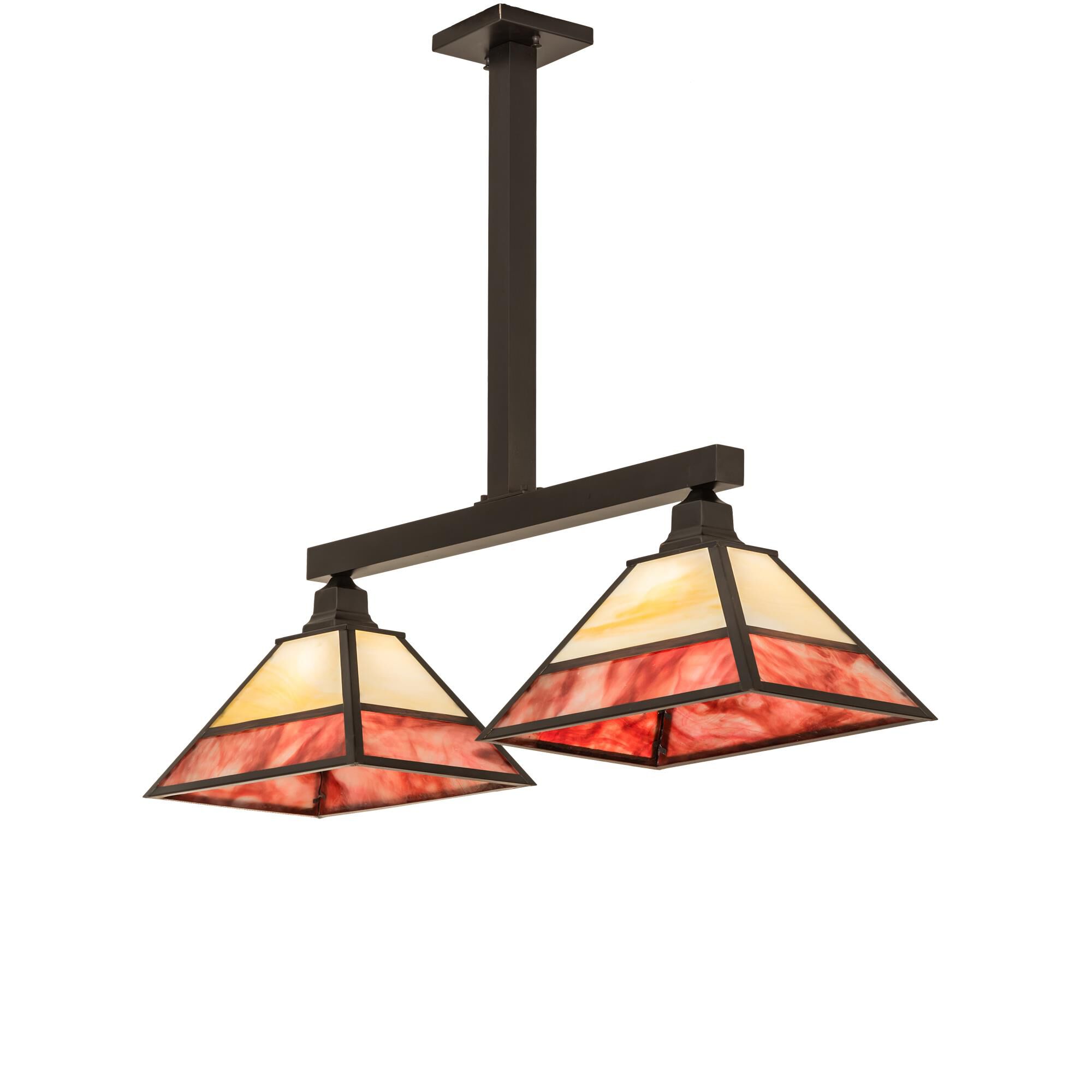 Stickley Mission 42 Inch 2 Light Linear Suspension Light by Meyda Lighting