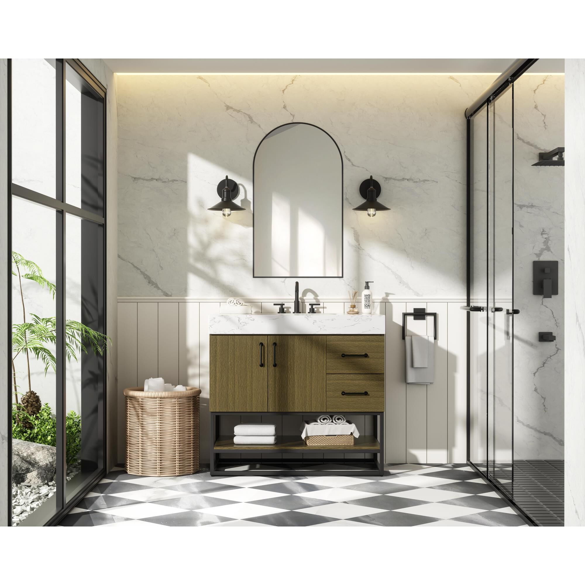 Caroline 36 Inch Bath Vanity by Elegant Dcor