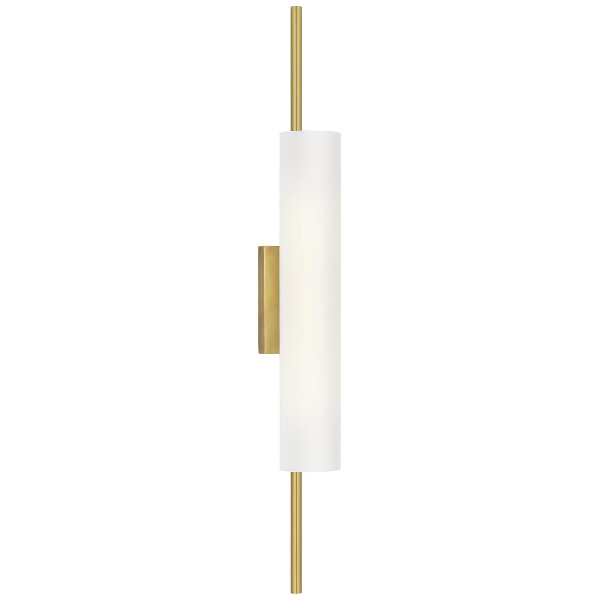 Shown in Soft Brass finish and Soft Etched glass