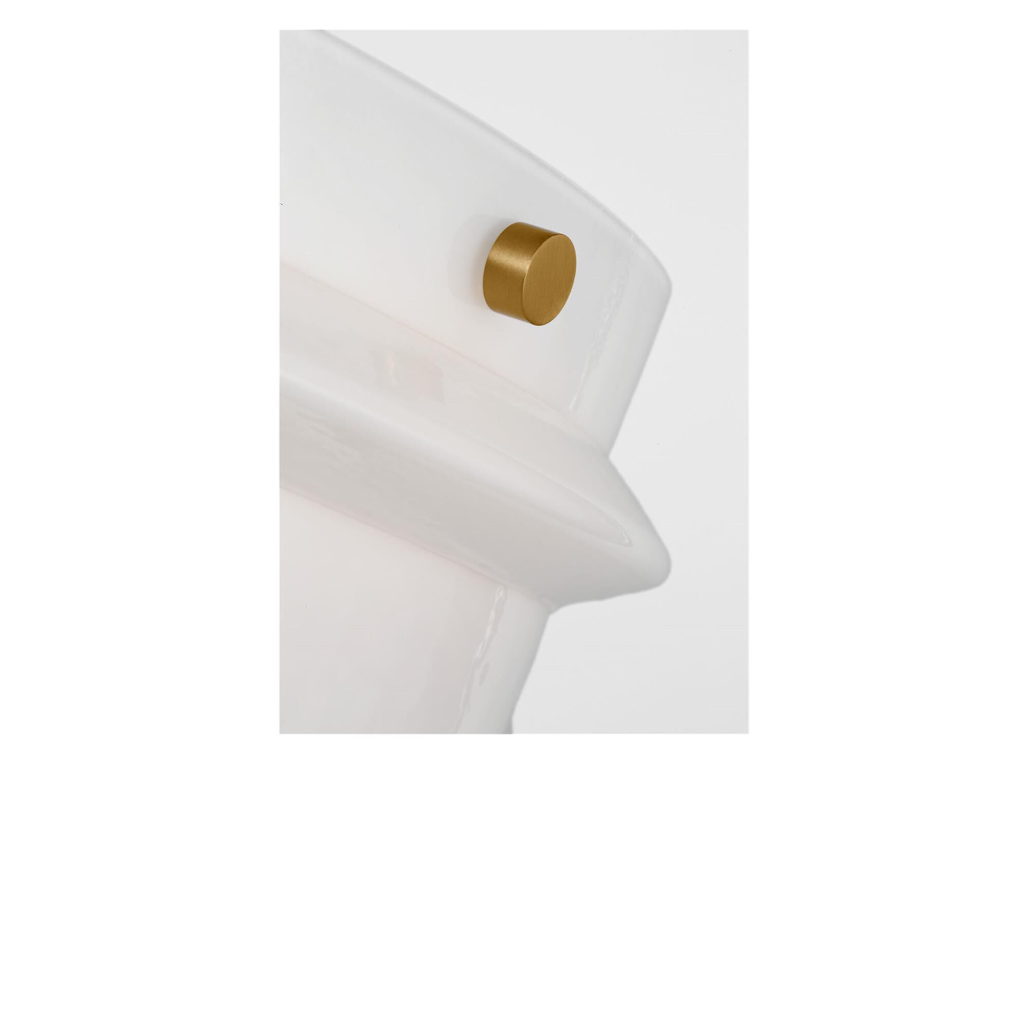 Shown in Milk Glass finish and Milk glass