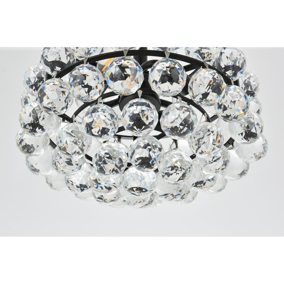 Shown in Black finish and Royal Cut Clear crystal