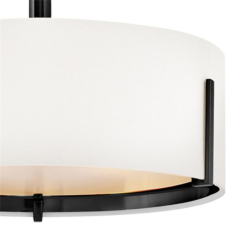 Halle 14 Inch 3 Light Semi Flush Mount by Hinkley