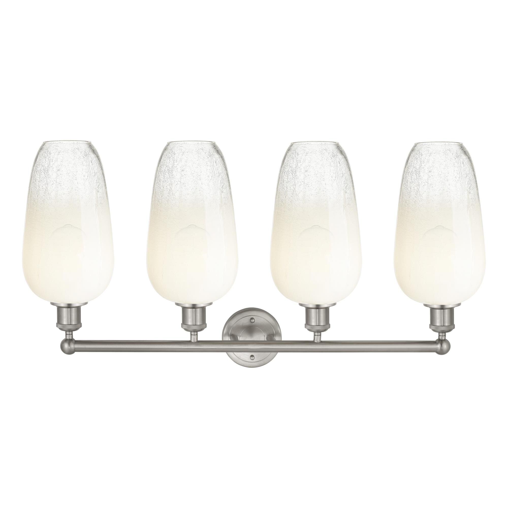 Shown in Brushed Satin Nickel finish and Opal glass