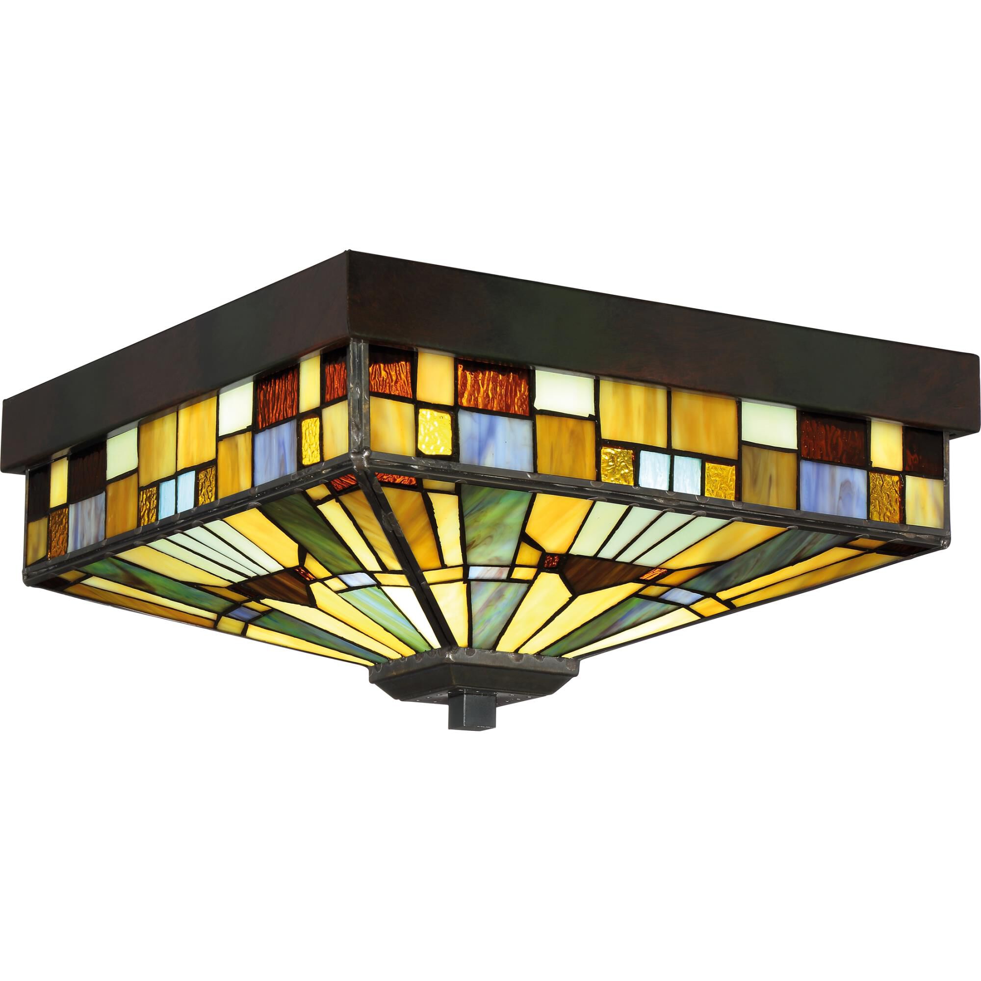 Inglenook 14 Inch 3 Light Flush Mount by Quoizel