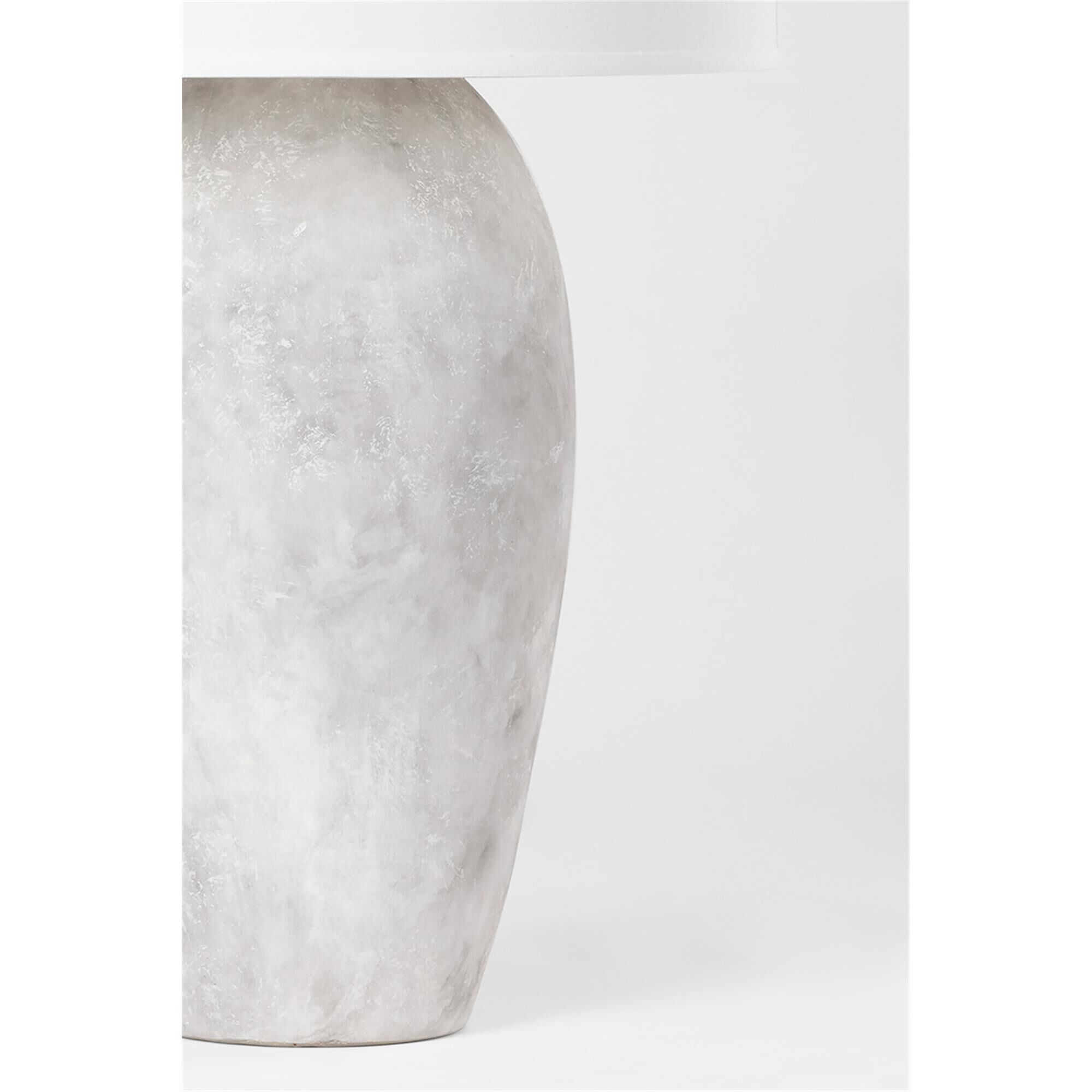 Shown in Ceramic Weathered Grey finish and Off White shade