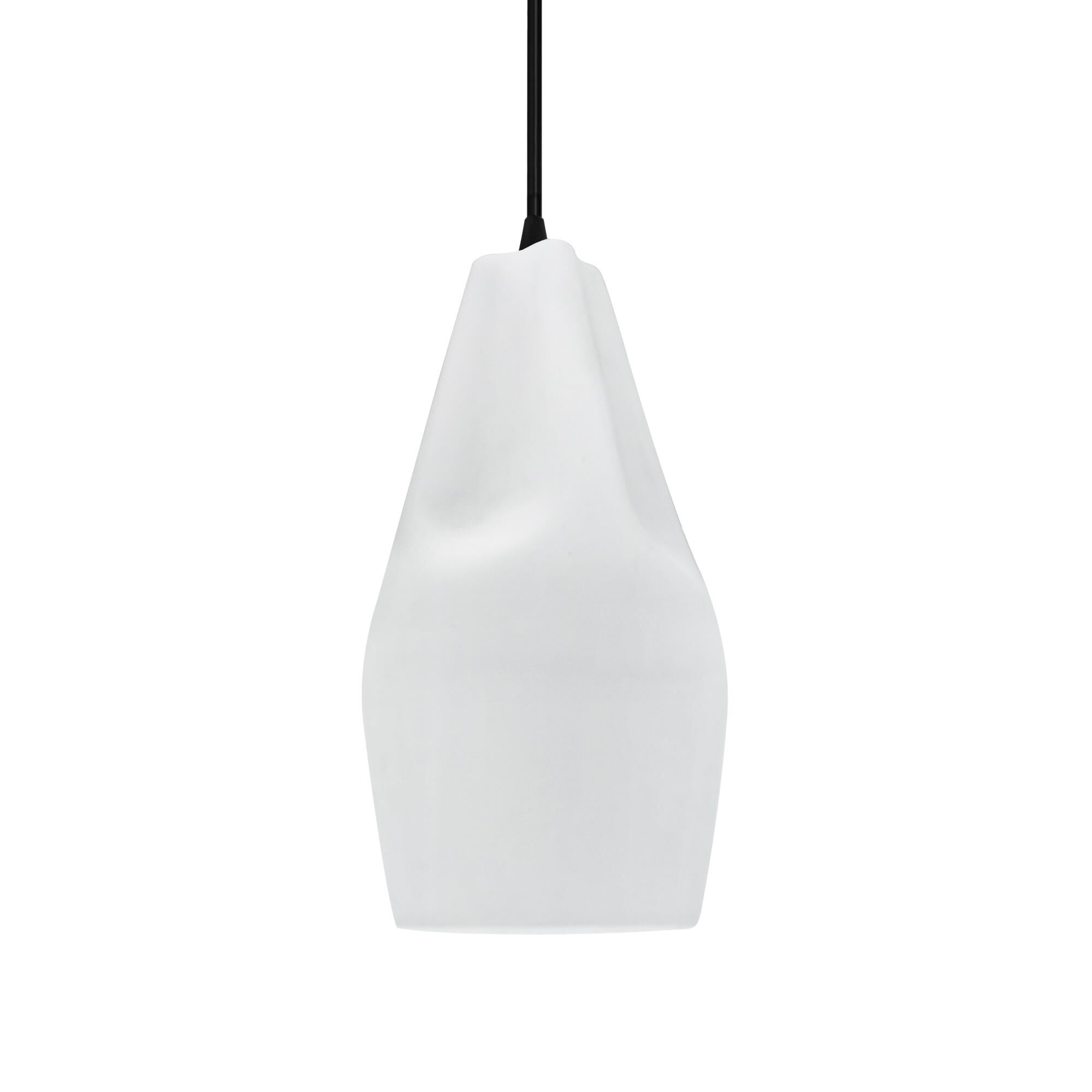 Shown in Matte Black finish and Gloss White Inside and Out shade