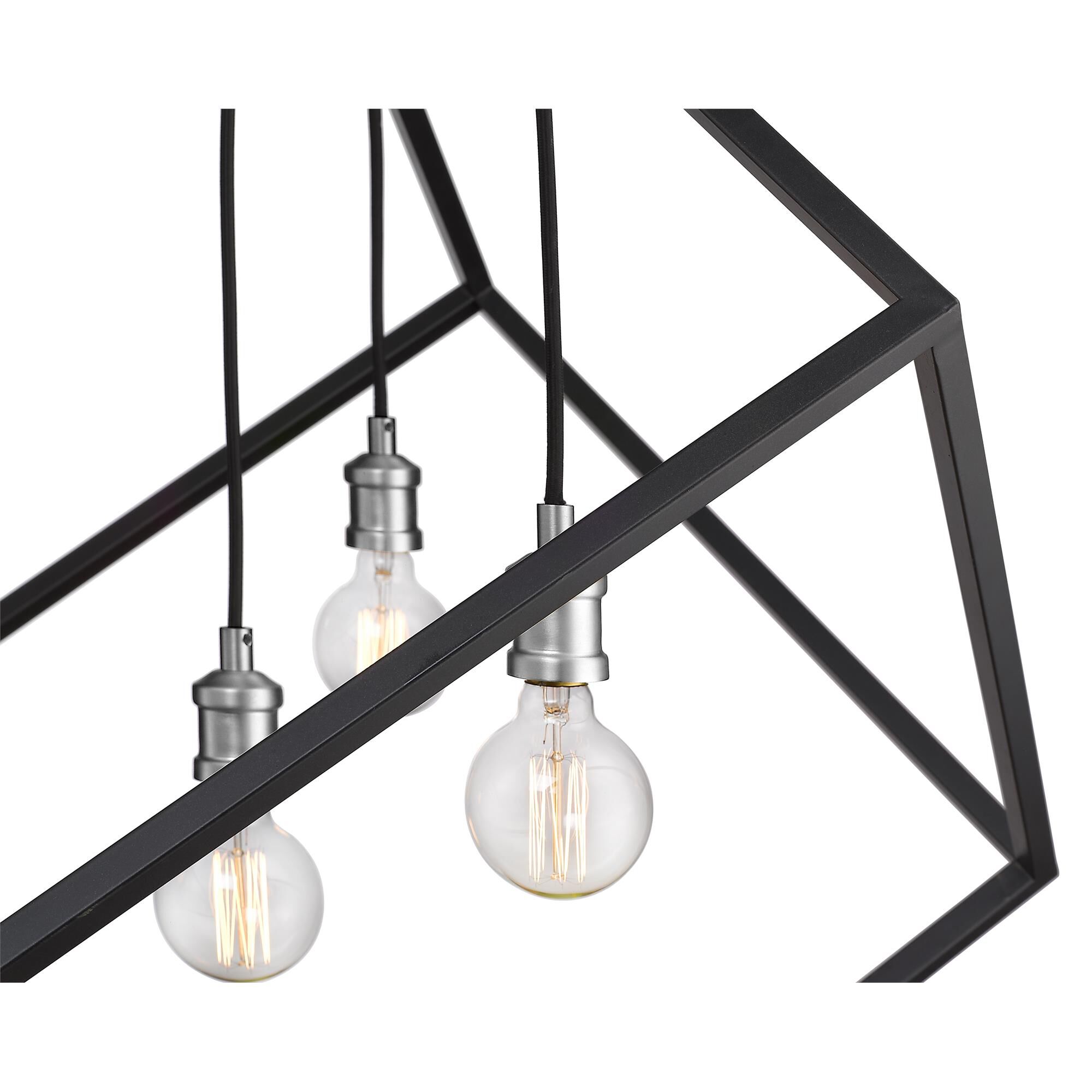 Shown in Matte Black + Brushed Nickel finish and --- glass and --- shade
